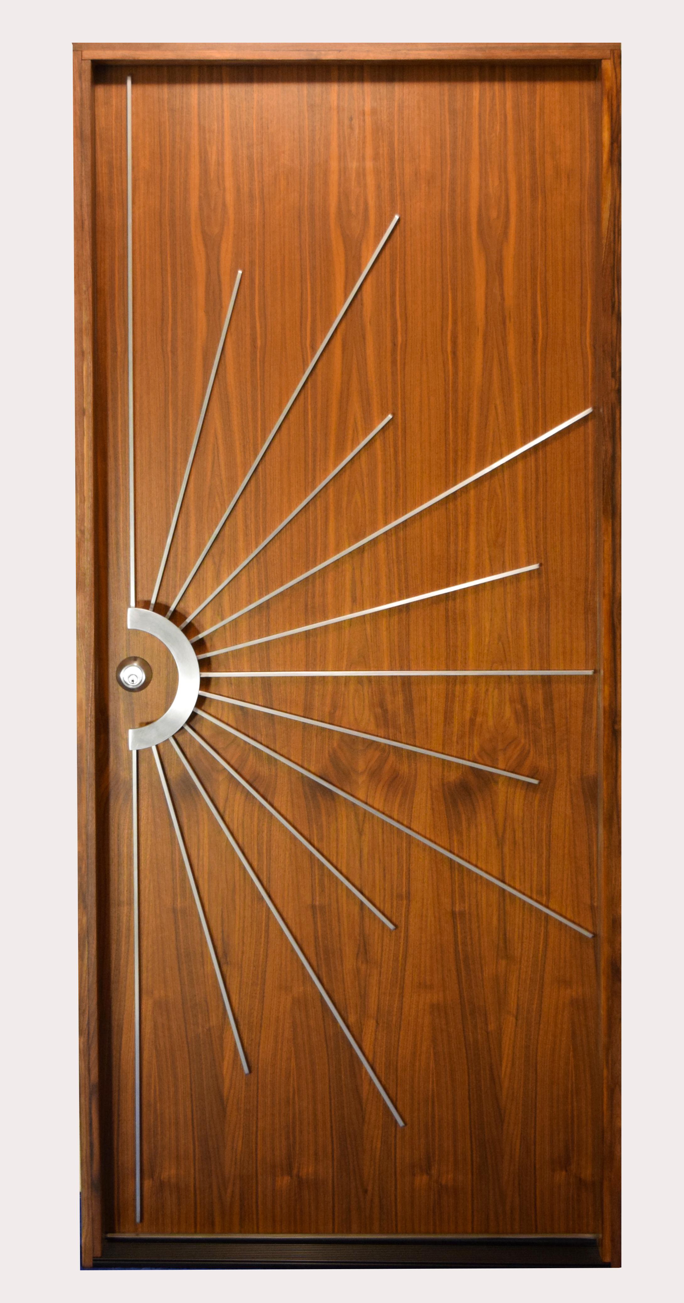 Brass Entrance or Passage Way Large Double Door Starburst Hardware Kit For Sale