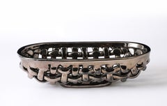 Vase Entrelac Max Idlas en céramique, France, années 1950