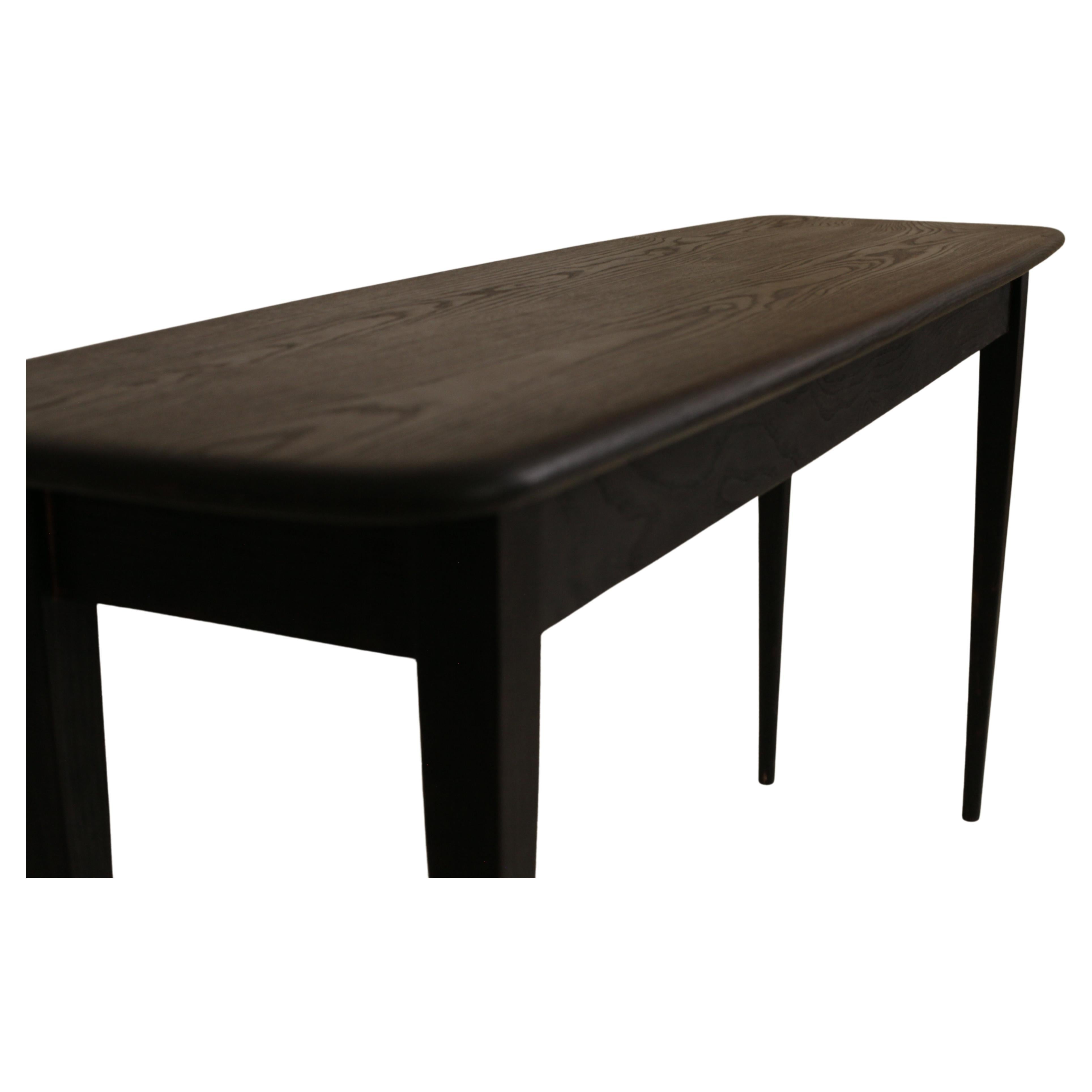 American Entry Console Table in Blackened Burnt Ash 'Shou Sugi Ban' by Boyd & Allister For Sale