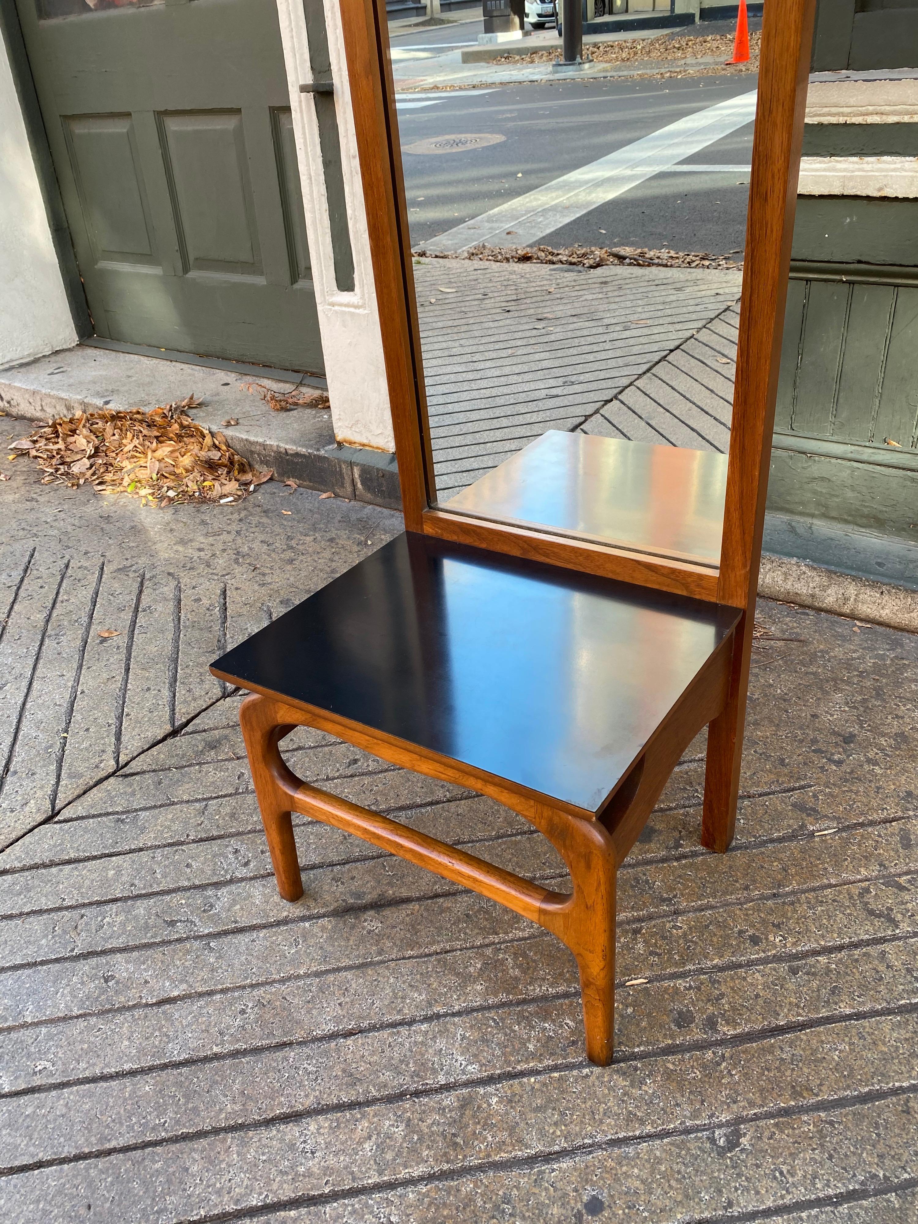 Mid-20th Century Entry/ Hallway Console and Mirror