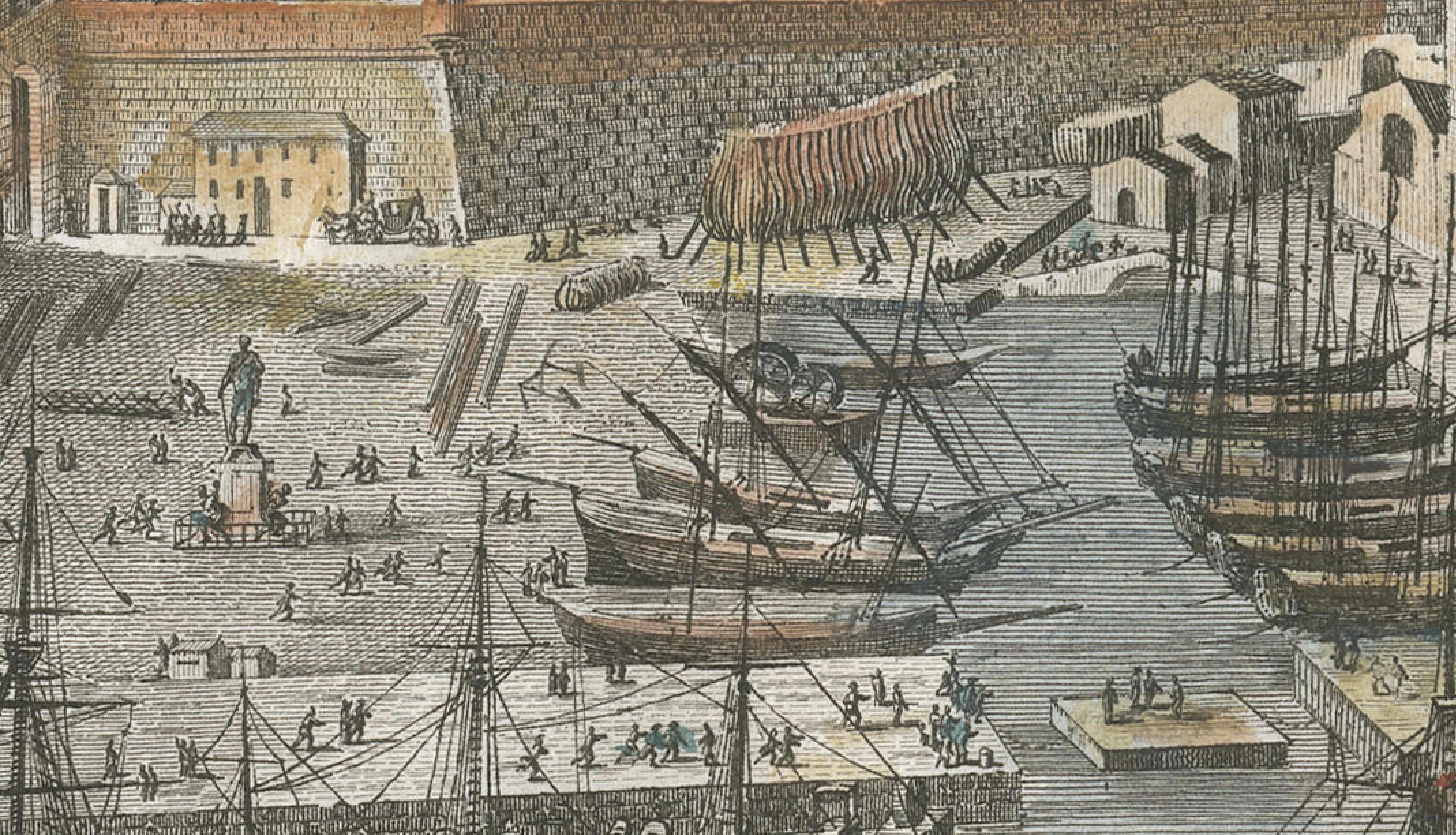 Entry of French Troops into Livorno 1796 – Napoleonic Era Port Scene, 1808