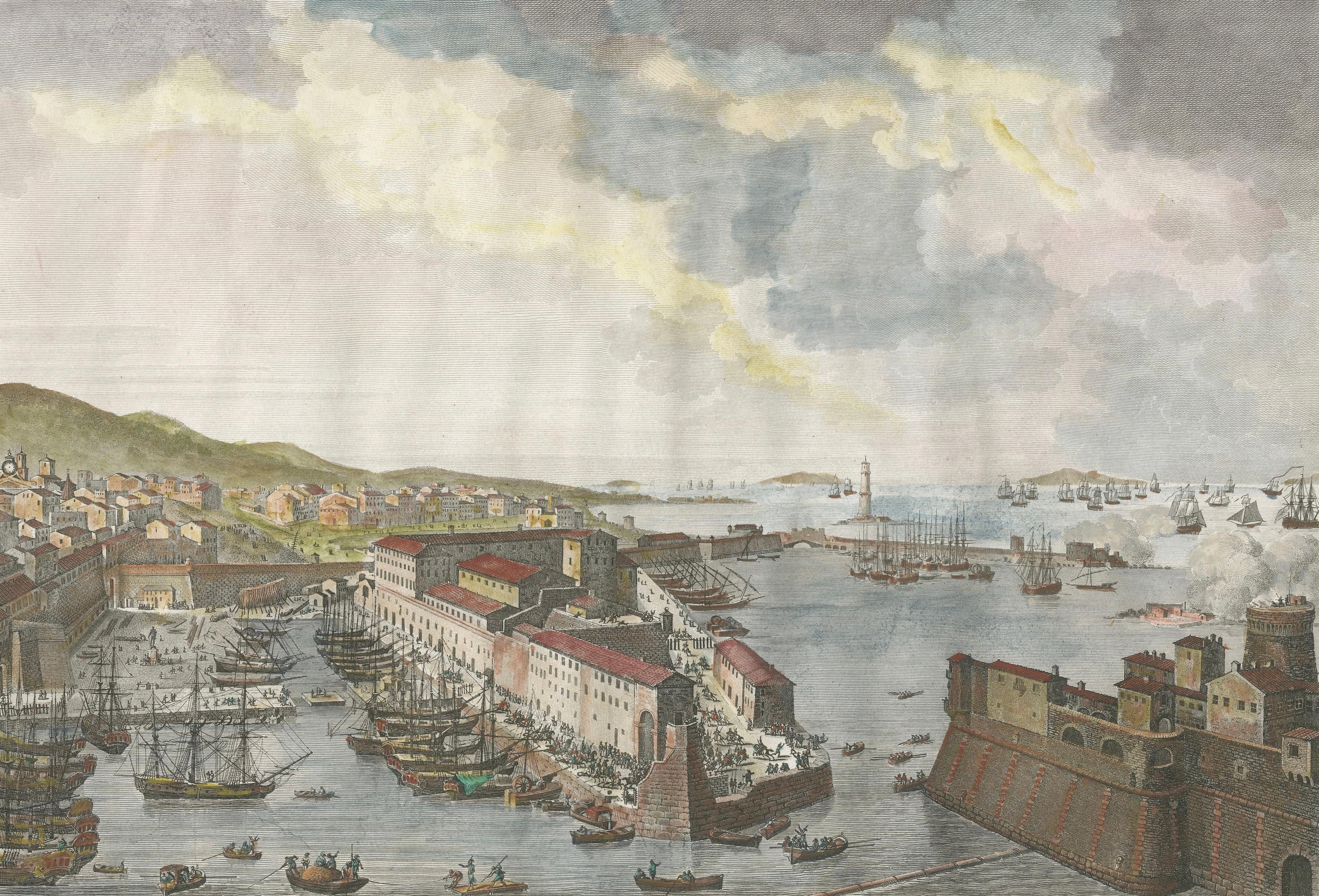 Entry of French Troops into Livorno 1796 – Napoleonic Era Port Scene, 1808