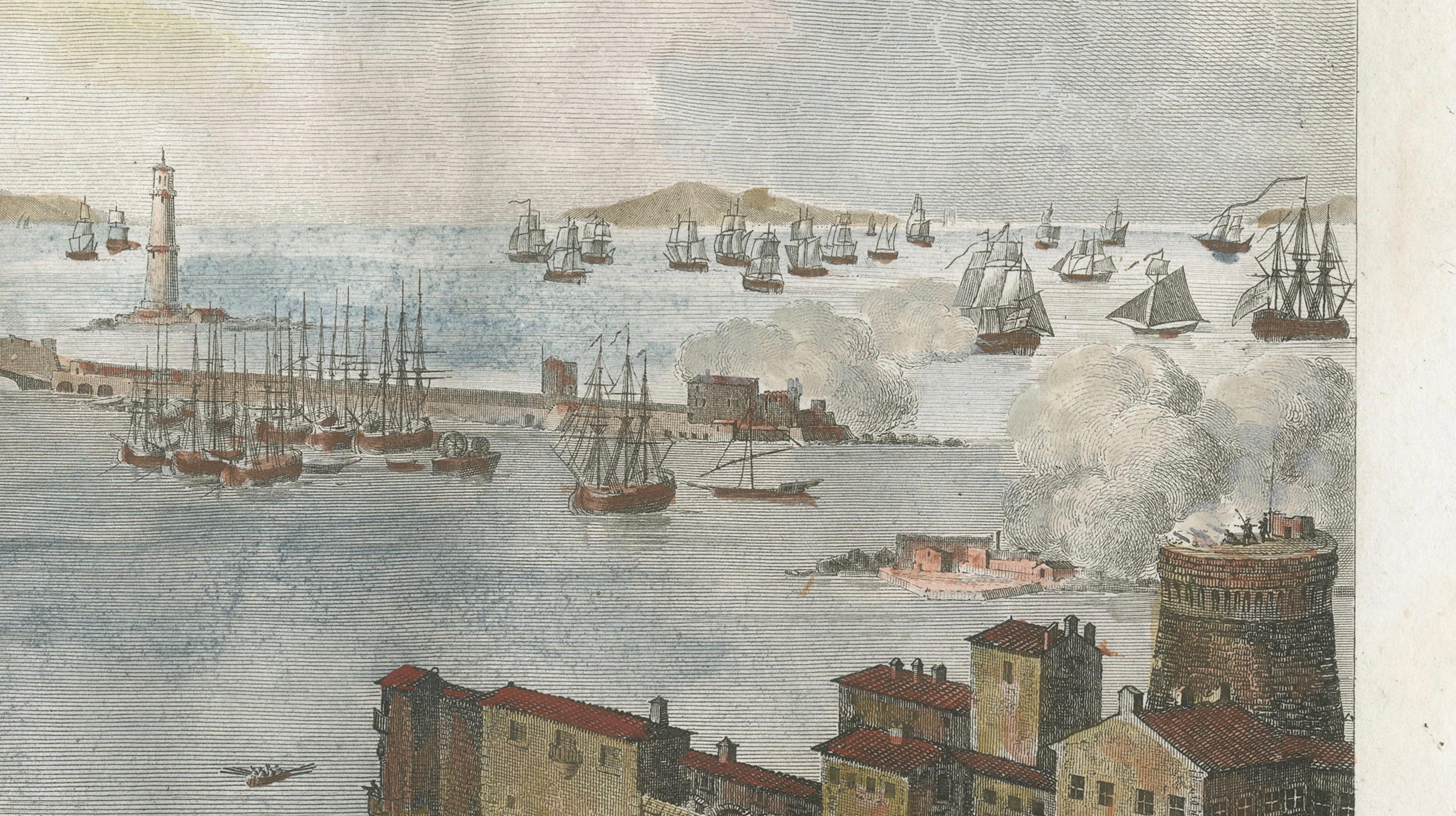 Entry of French Troops into Livorno 1796 – Napoleonic Era Port Scene, 1808