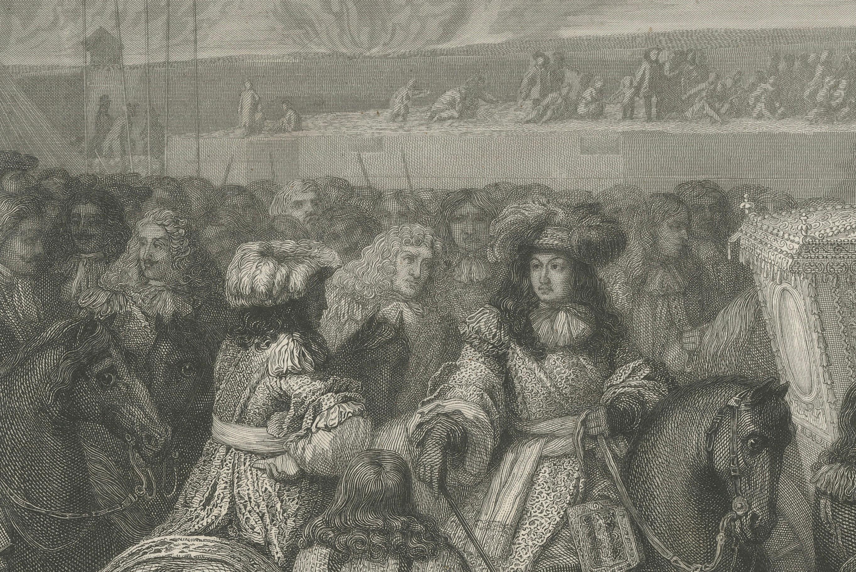 Entry of Louis XIV and Maria Theresa into Douai, 1667 - In the War of Devolution In Good Condition For Sale In Langweer, NL