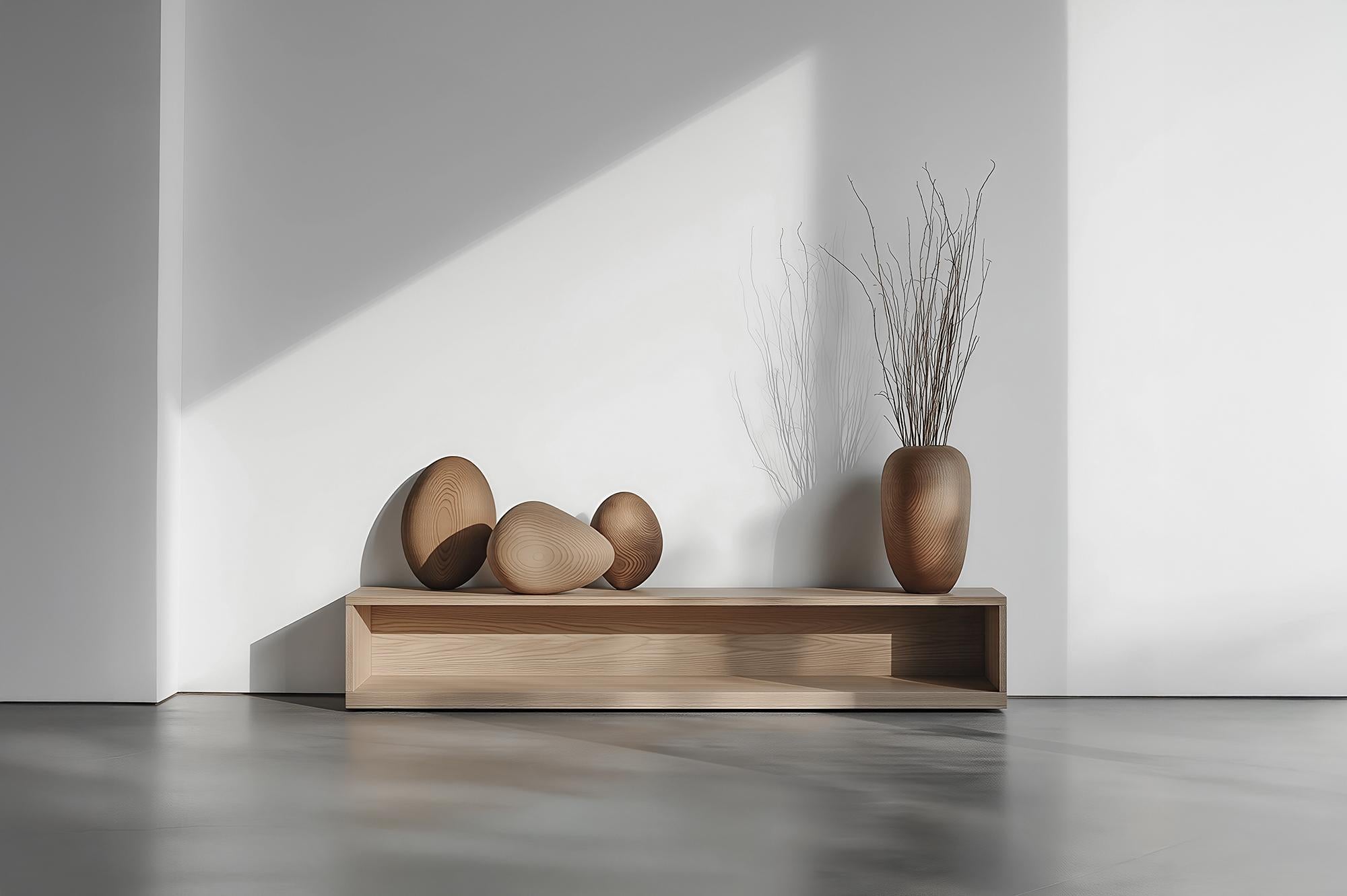 Mid-Century Modern Entryway Console in Solid Wood, Sereno No51 Joel Escalona Design For Sale