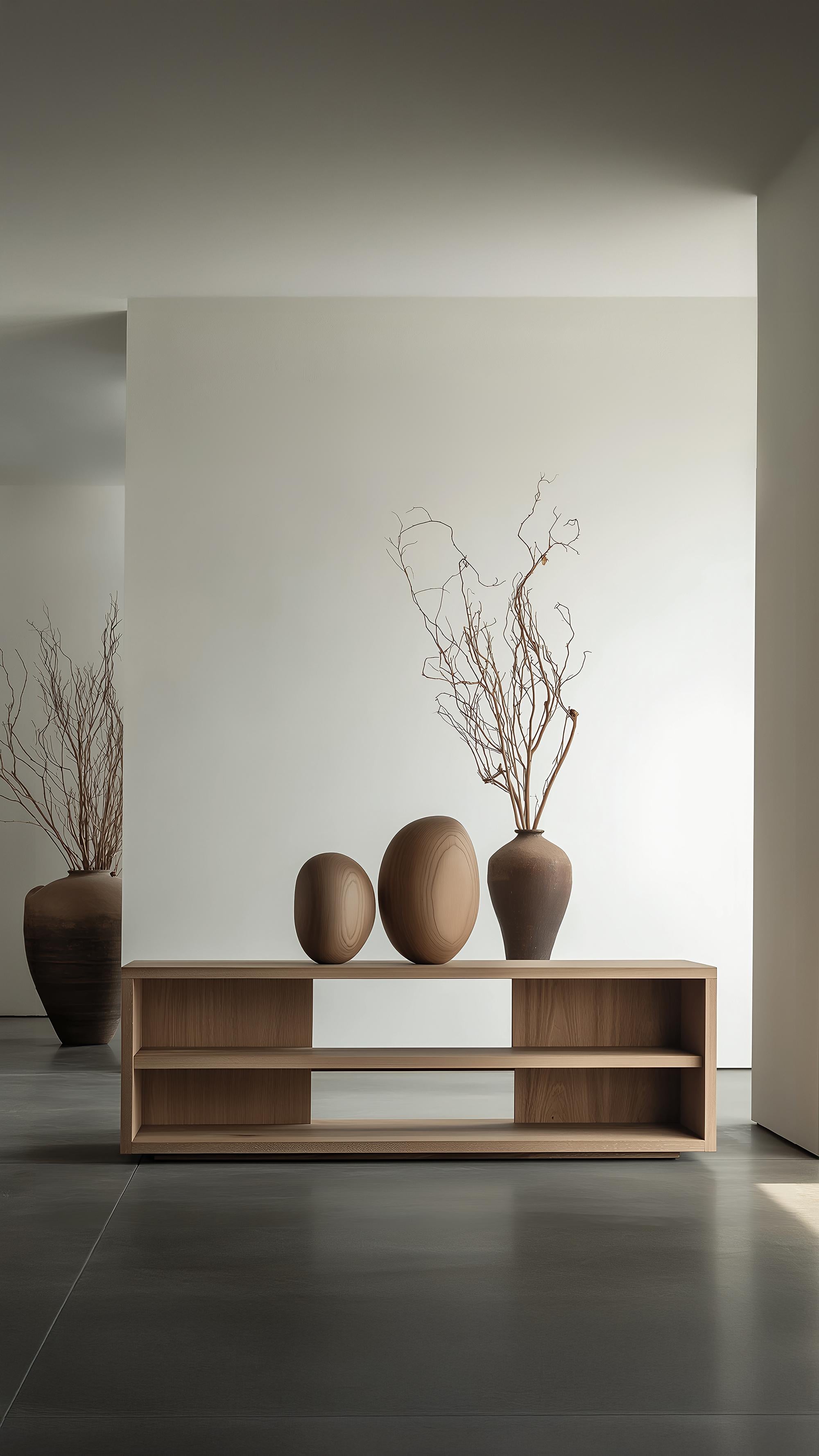 Eingangskonsole Sereno No29, Minimalistisches Design aus Holz von Joel Escalona (Mexikanisch) im Angebot
