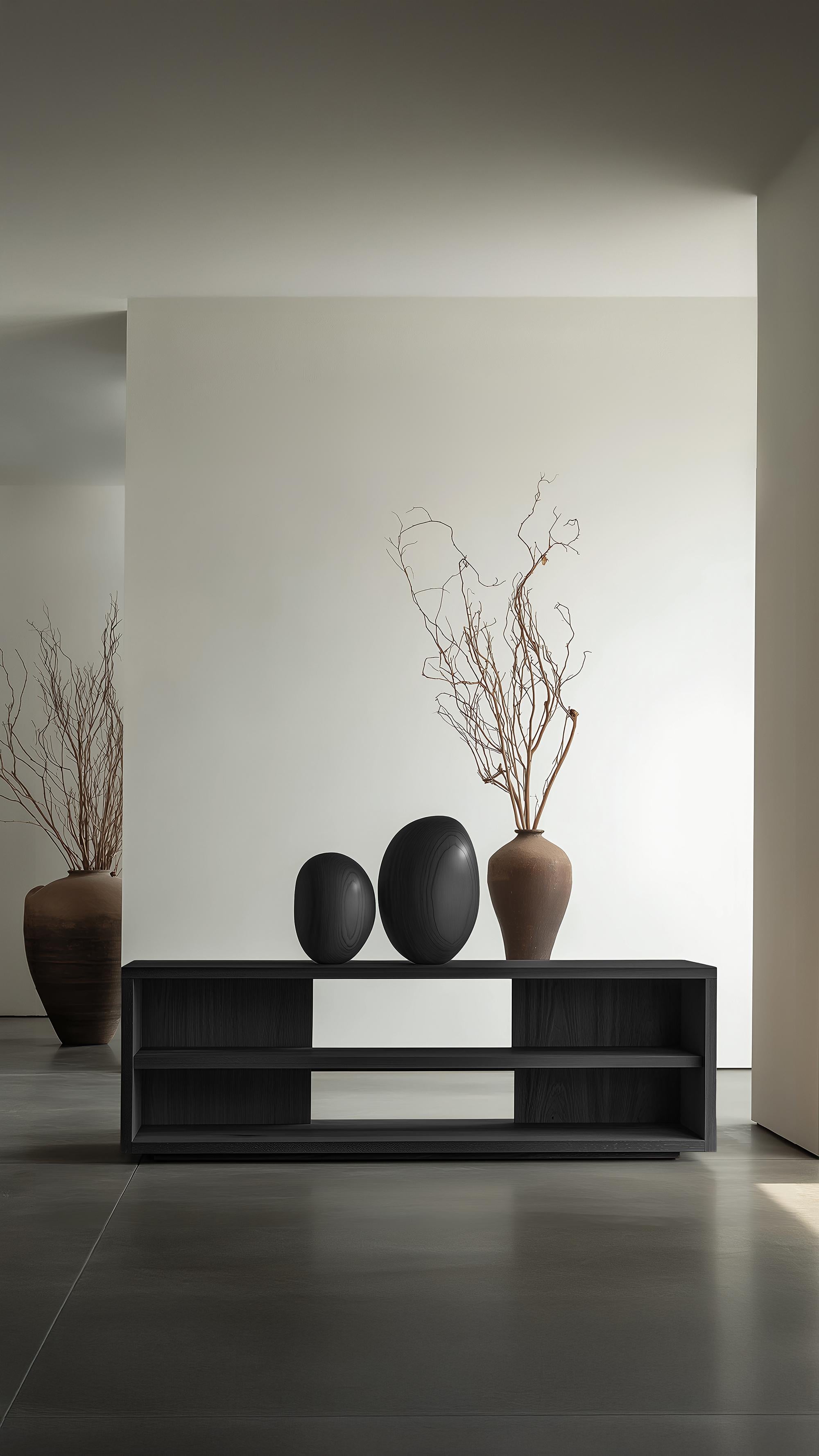 Eingangskonsole Sereno No29, Minimalistisches Design aus Holz von Joel Escalona (21. Jahrhundert und zeitgenössisch) im Angebot