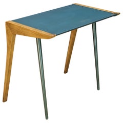 Entryway Table Van Koert Model NºK74-4 Turquoise Boomerang Vintage Mid-Century