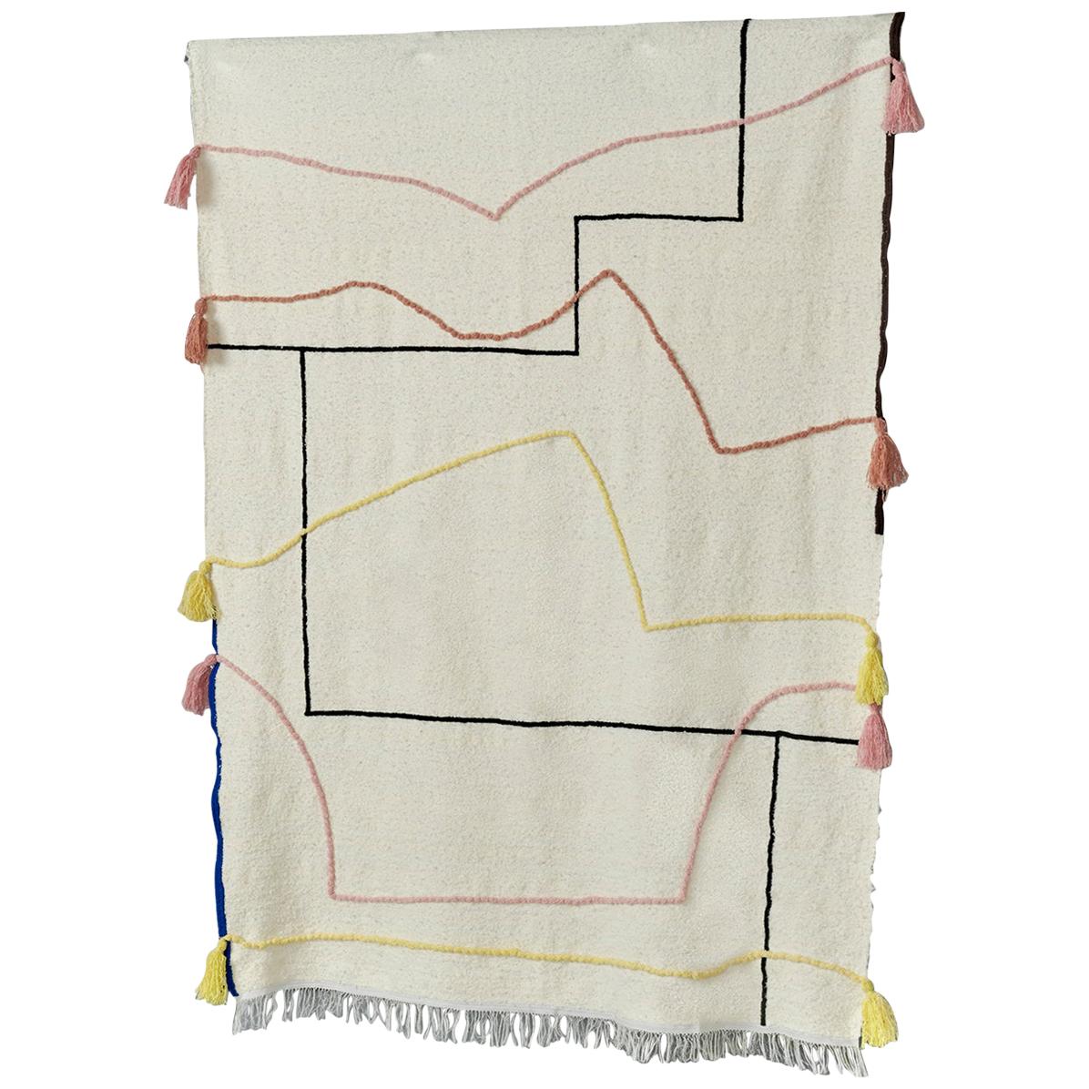 Entwine Hand Knotted Wool Plaid by Maria Jeglinska, Limited Edition
