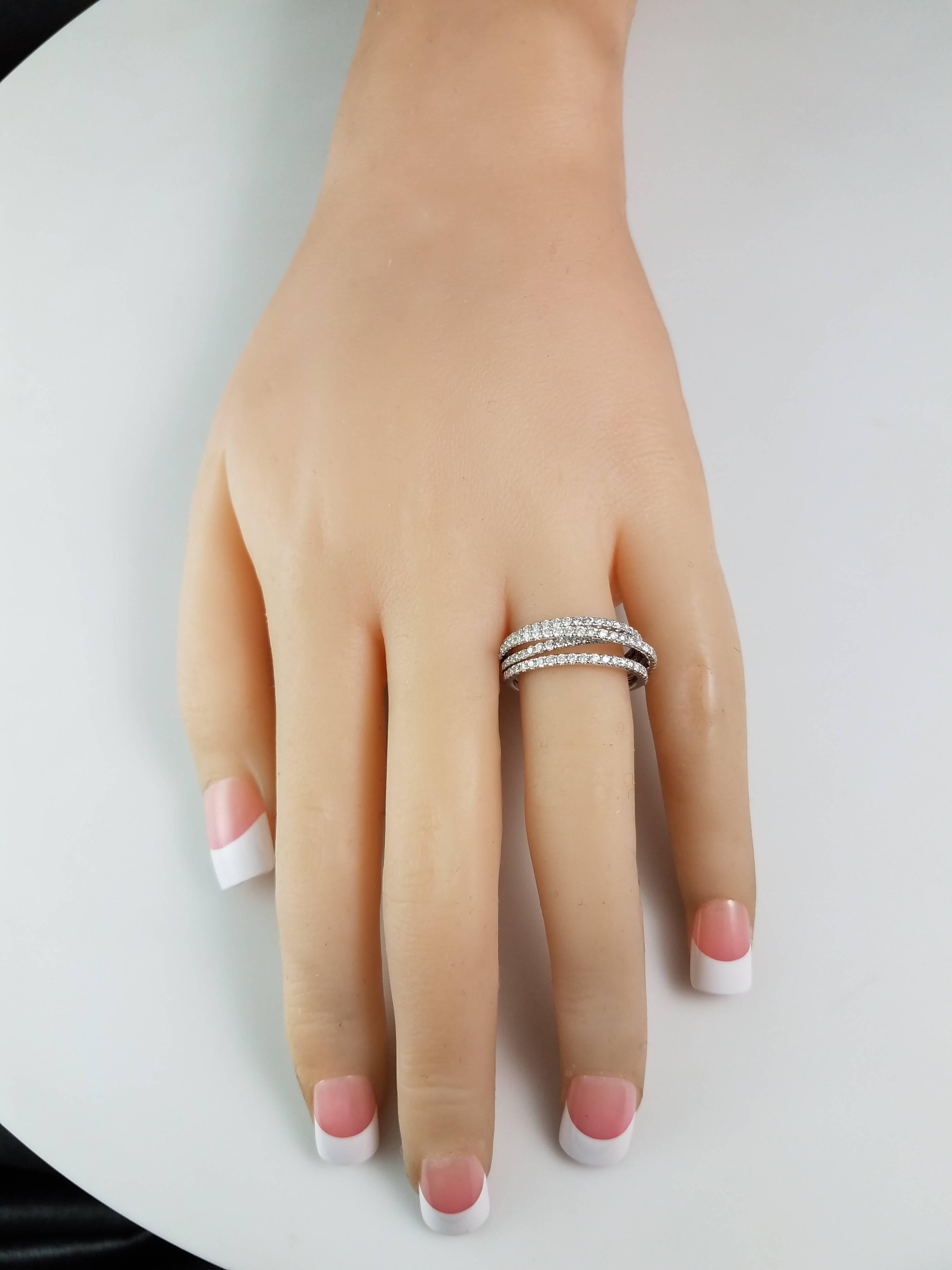 entwined diamond ring