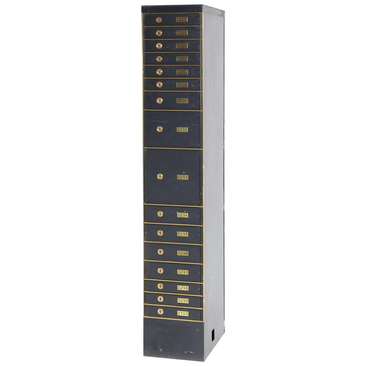 Enumerated Stacked Safety Deposit Boxes For Sale