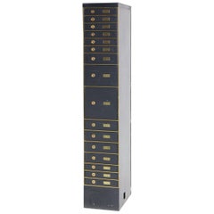Enumerated Stacked Safety Deposit Boxes