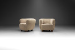 Enveloping Lounge Chairs by a Danish Cabinetmaker, Denmark ca 1950s