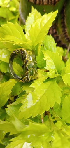 Envious Eyes will Roll with Contemporary One of a Kind Colored Diamond Gold Ring