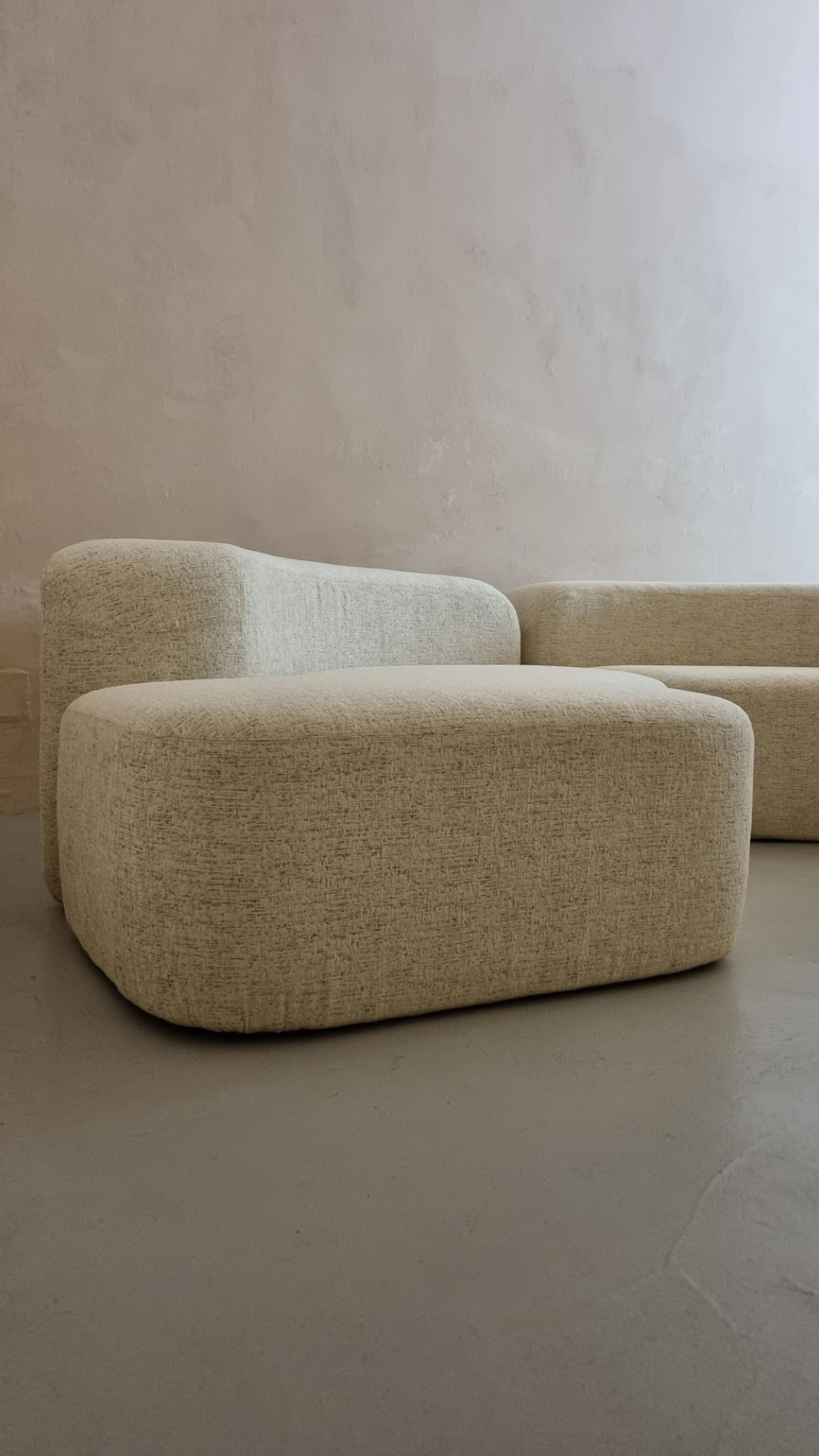 Cotton Environ 1 modular sofa designed by Ennio Chiggio for Nikol Internation 1970 For Sale