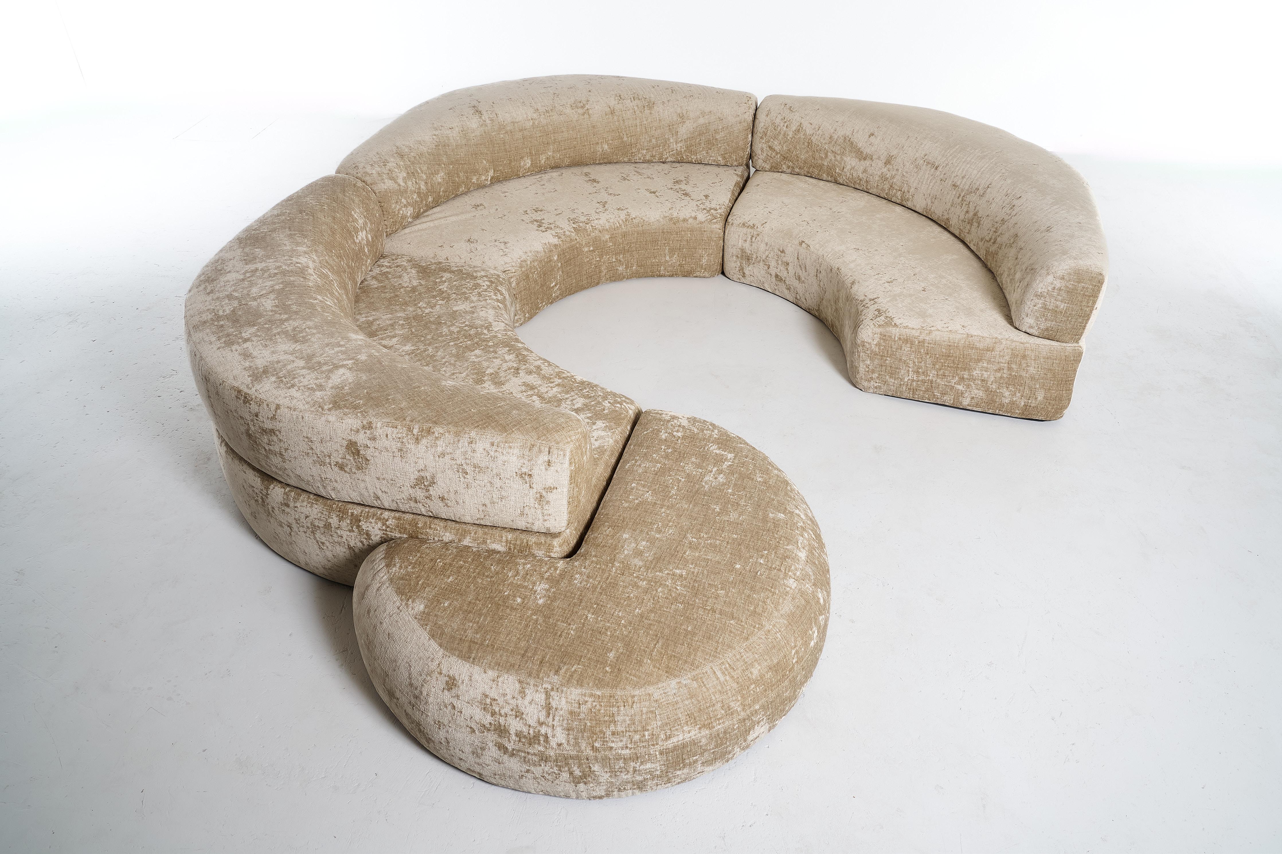 Mid-Century Modern Canapé Environ Zero d'Ennio Chiggio pour Nikol International, Italie, années 1970 en vente