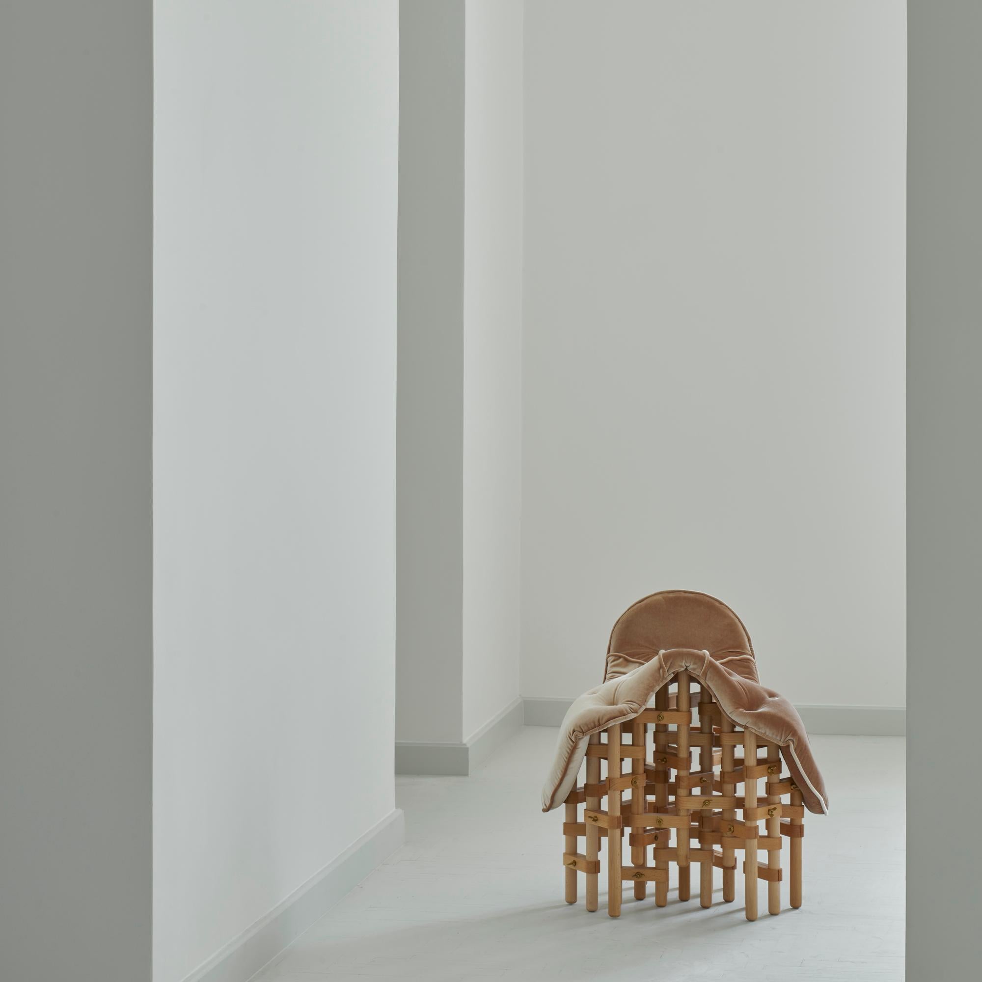 Modern Envisioned Comfort Series Saddle Chair by Marija Puipaitė and Vytautas Gečas For Sale