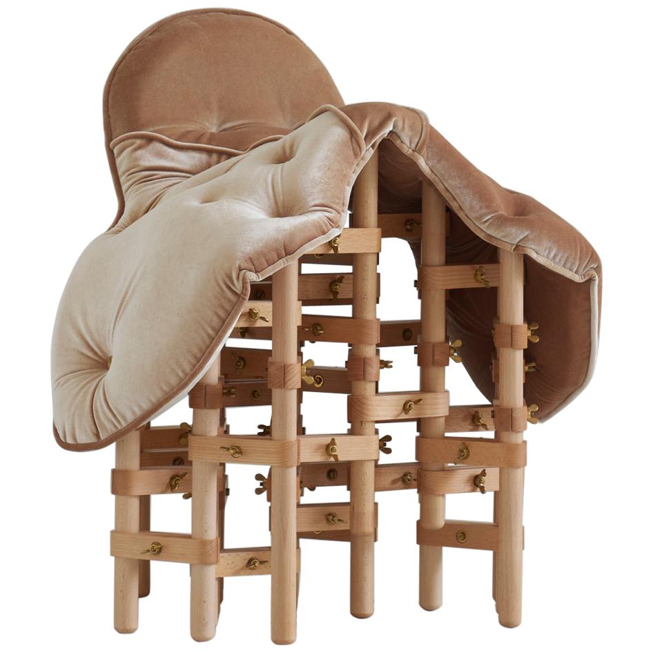 Envisioned Comfort Series Saddle Chair by Marija Puipaitė and Vytautas Gečas For Sale