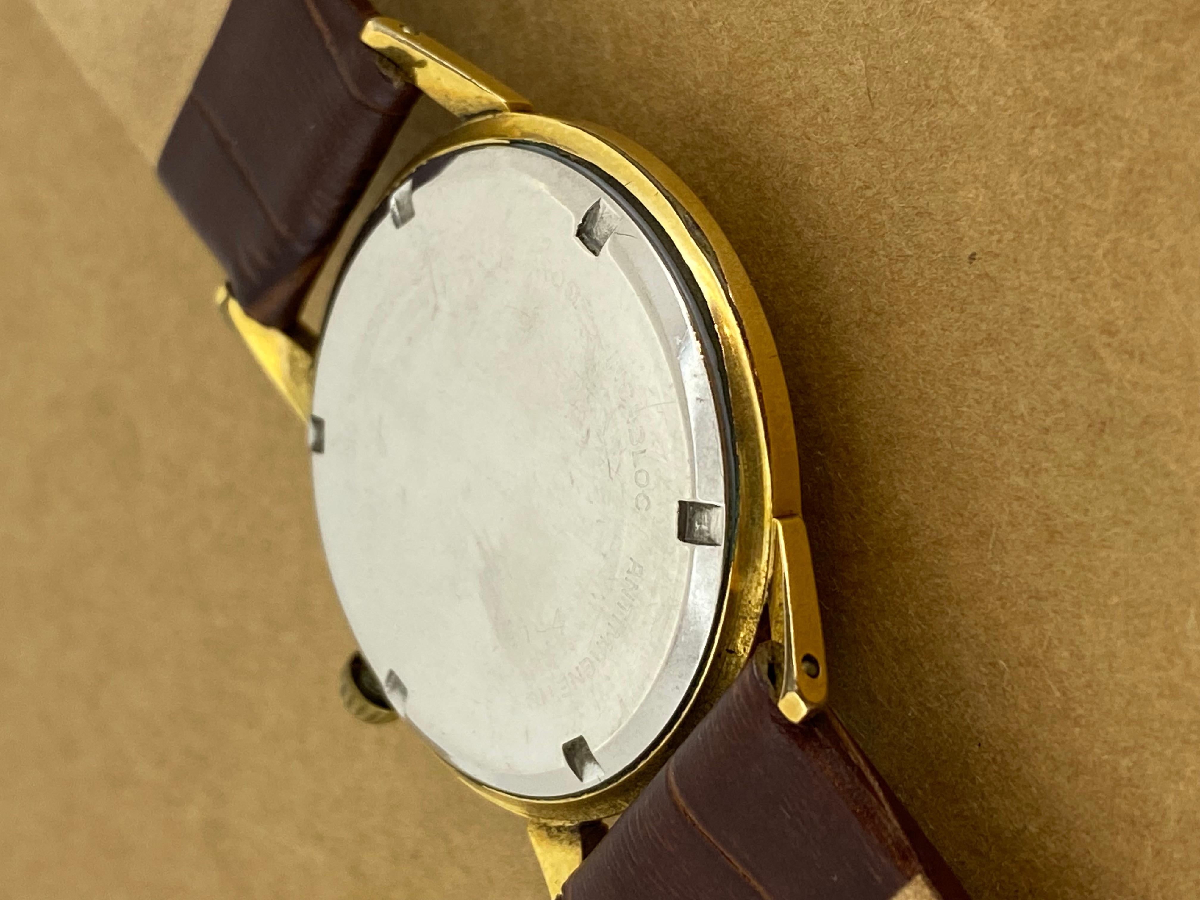 Envoy Supreme 17 Jewels Stoßsicherer Incabloc c1960's Vergoldete Herrenuhr 1