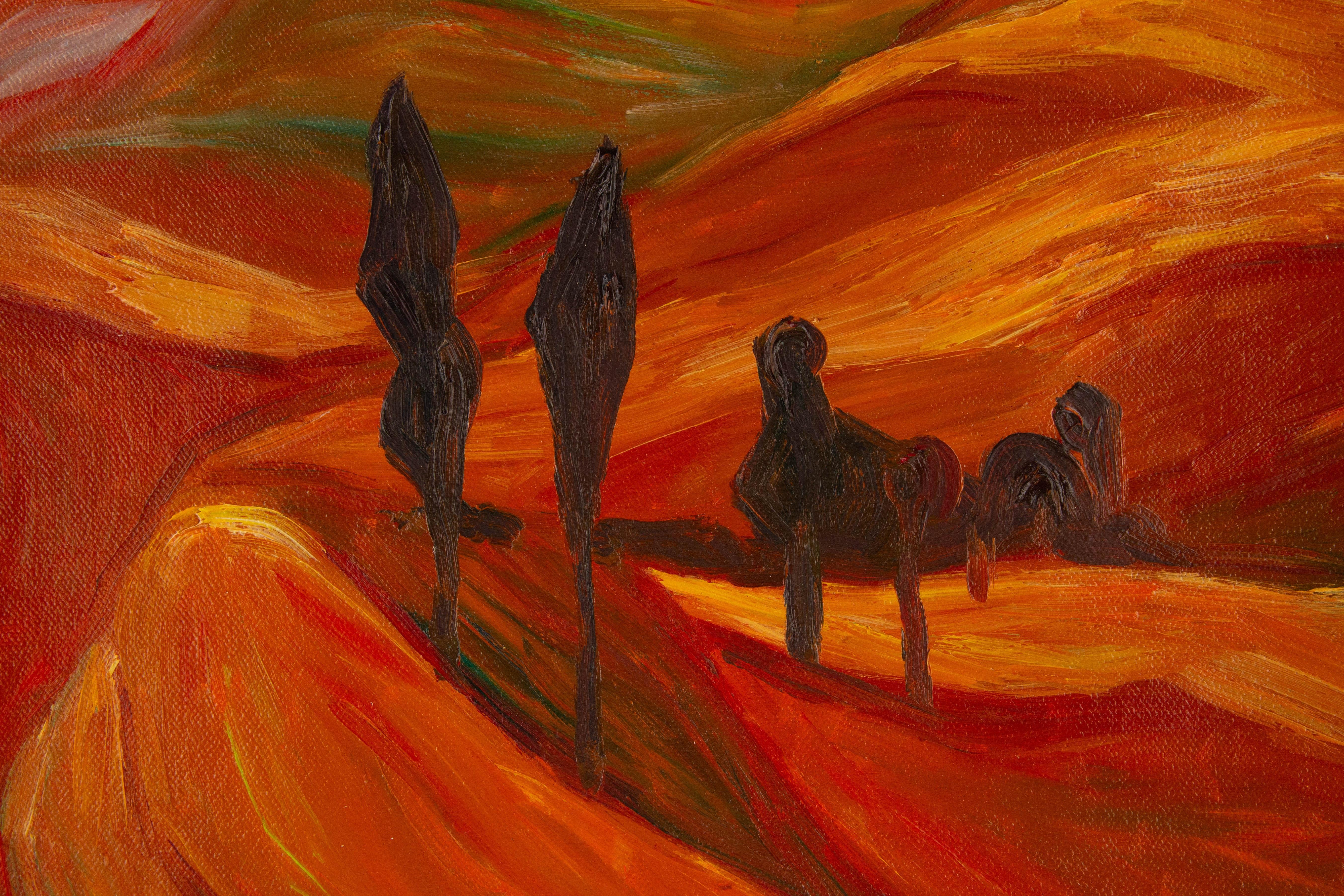 Enxian Pei Pittura a olio originale contemporanea 