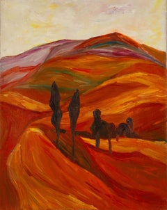 Enxian Pei Pintura al óleo original contemporánea "Al mediodía Serie VI"