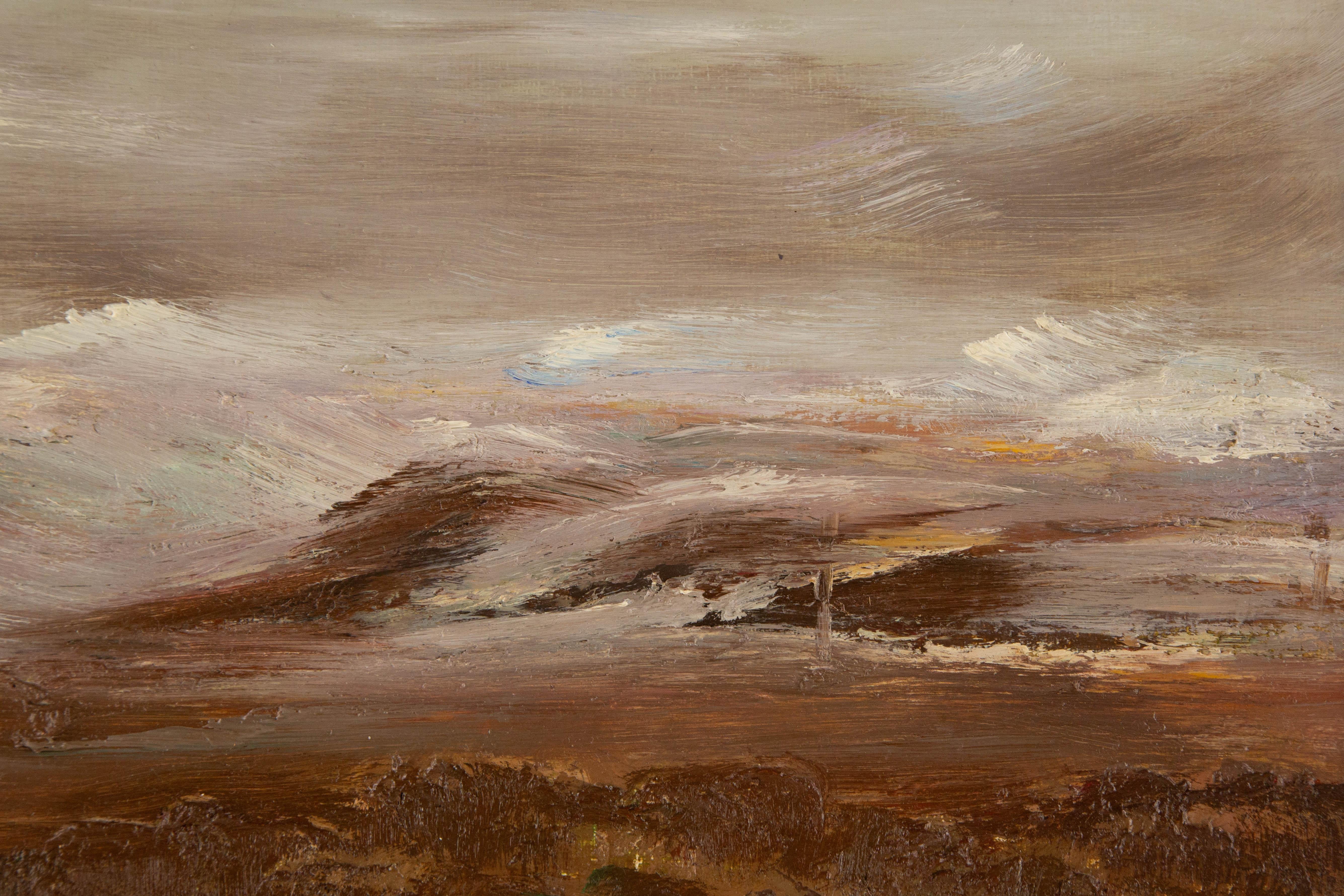 Enxian Pei Waterscape Original Oil On Canvas 