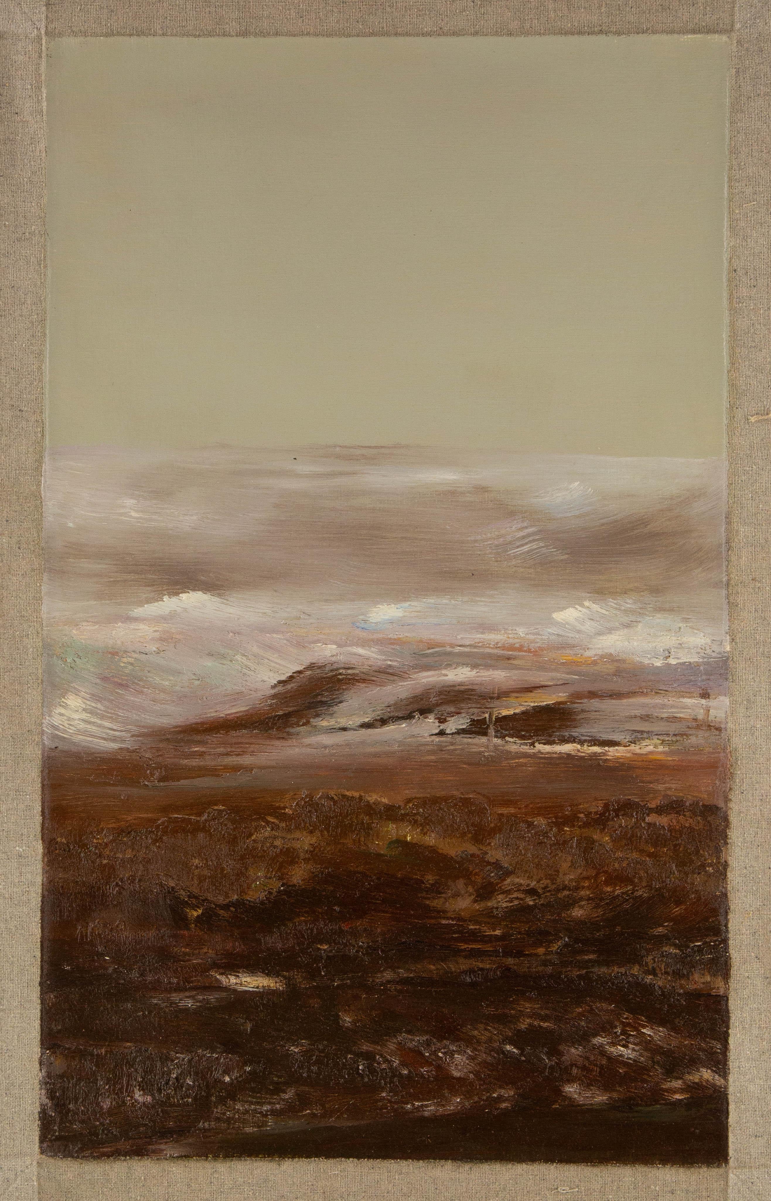 Enxian Pei Waterscape Original Oil On Canvas 
