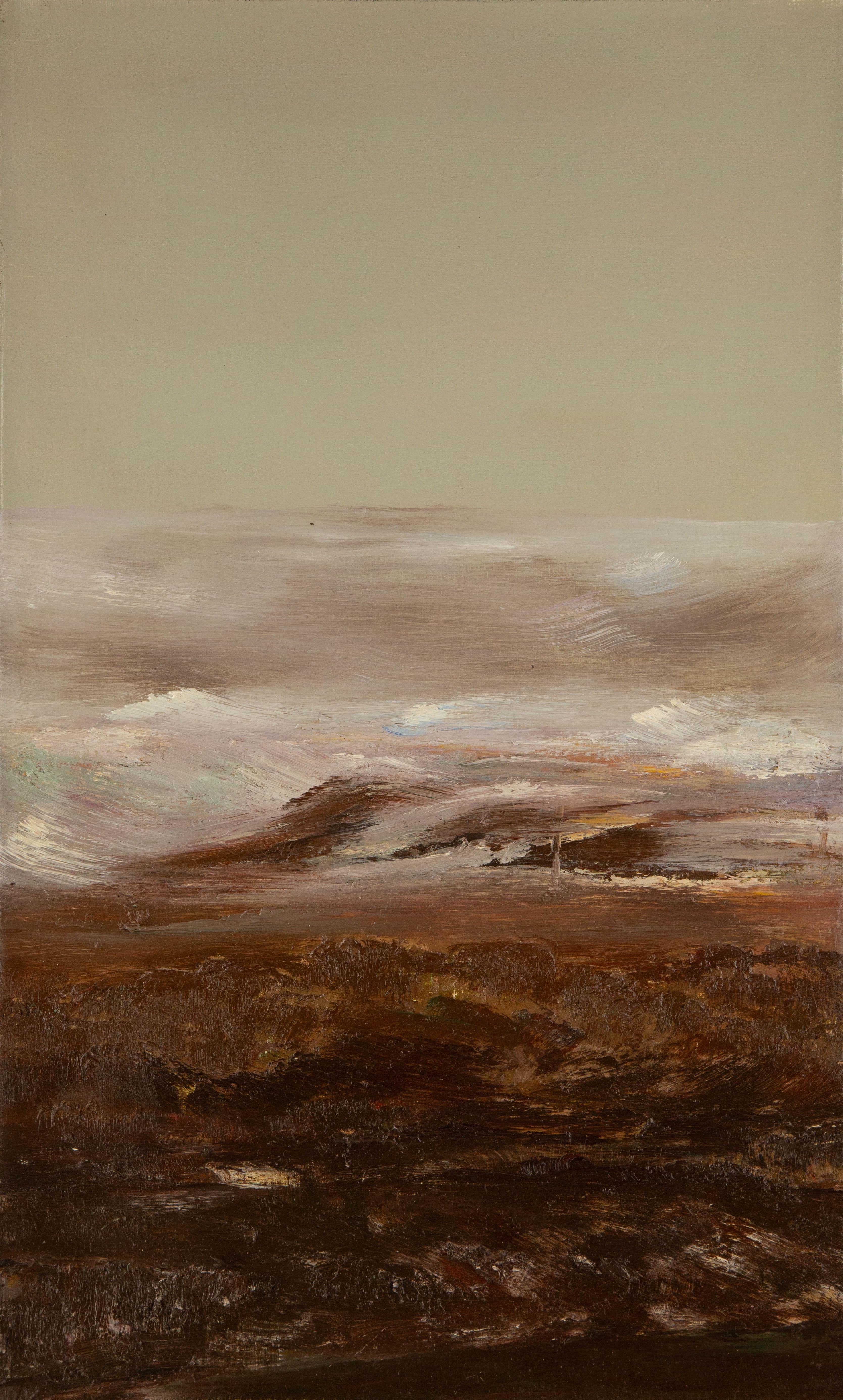 Title: Wilderness Series II
 Medium: Oil on canvas
 Size: 21 x 13 inches
 Frame: Framing options available!
 Condition: The painting appears to be in excellent condition.
 Note: This painting is unstretched
 Year: 2000 Circa
 Artist: Enxian Pei
