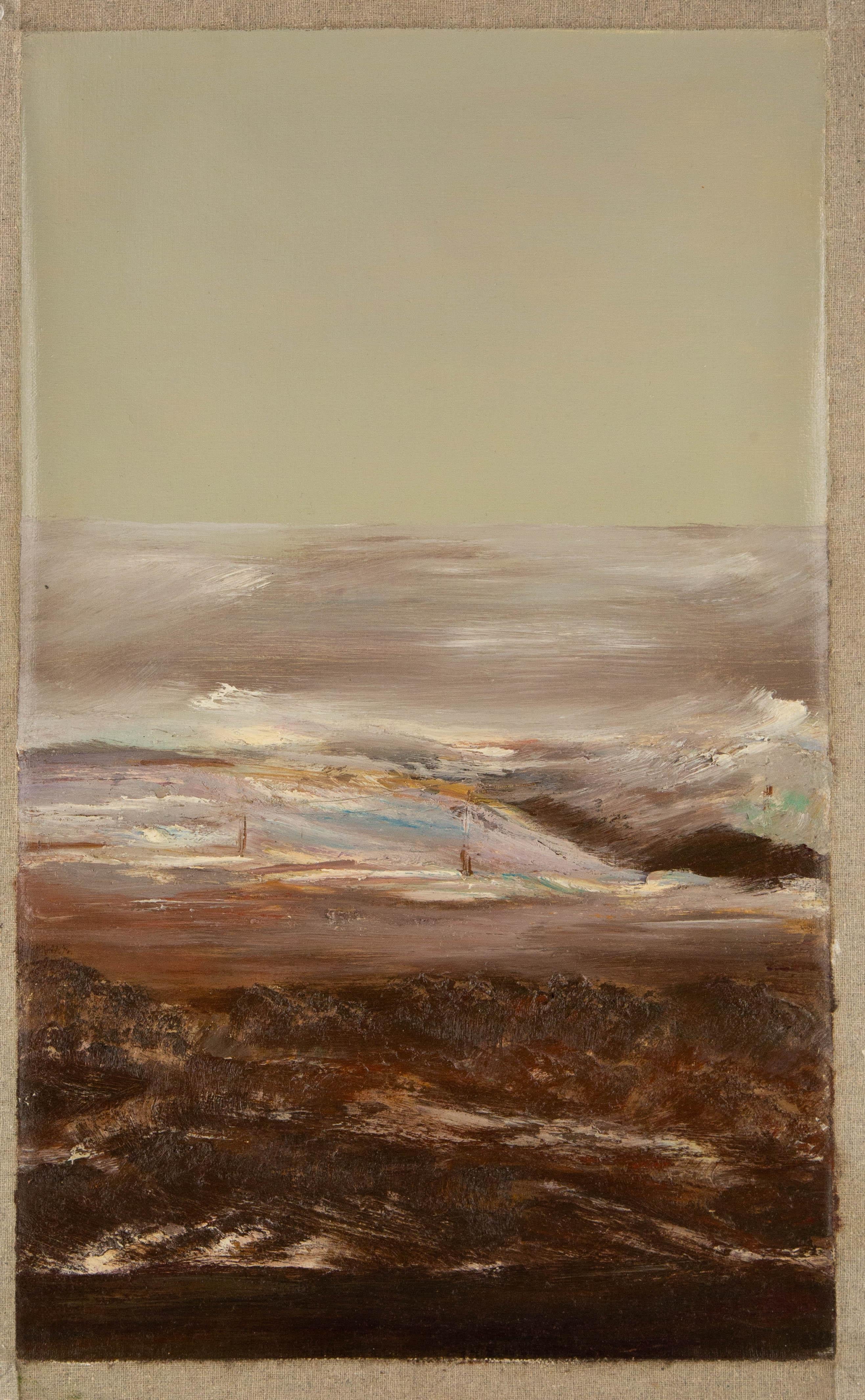 Enxian Pei Wasserlandschaft Original Ölgemälde „Wilderheit Serie I“ im Angebot 6