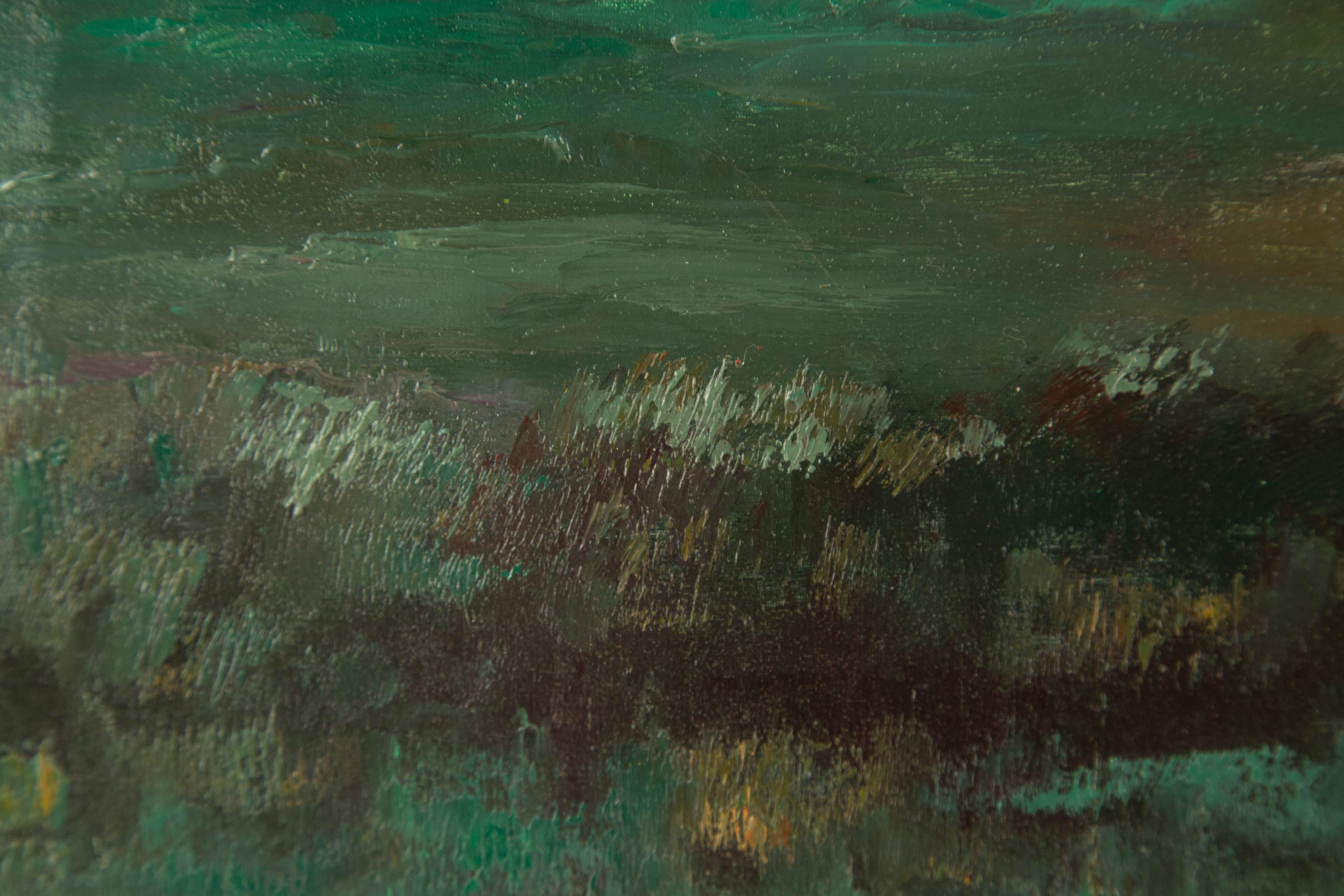 Enxian Pei Landscape Original Oil On Canvas 
