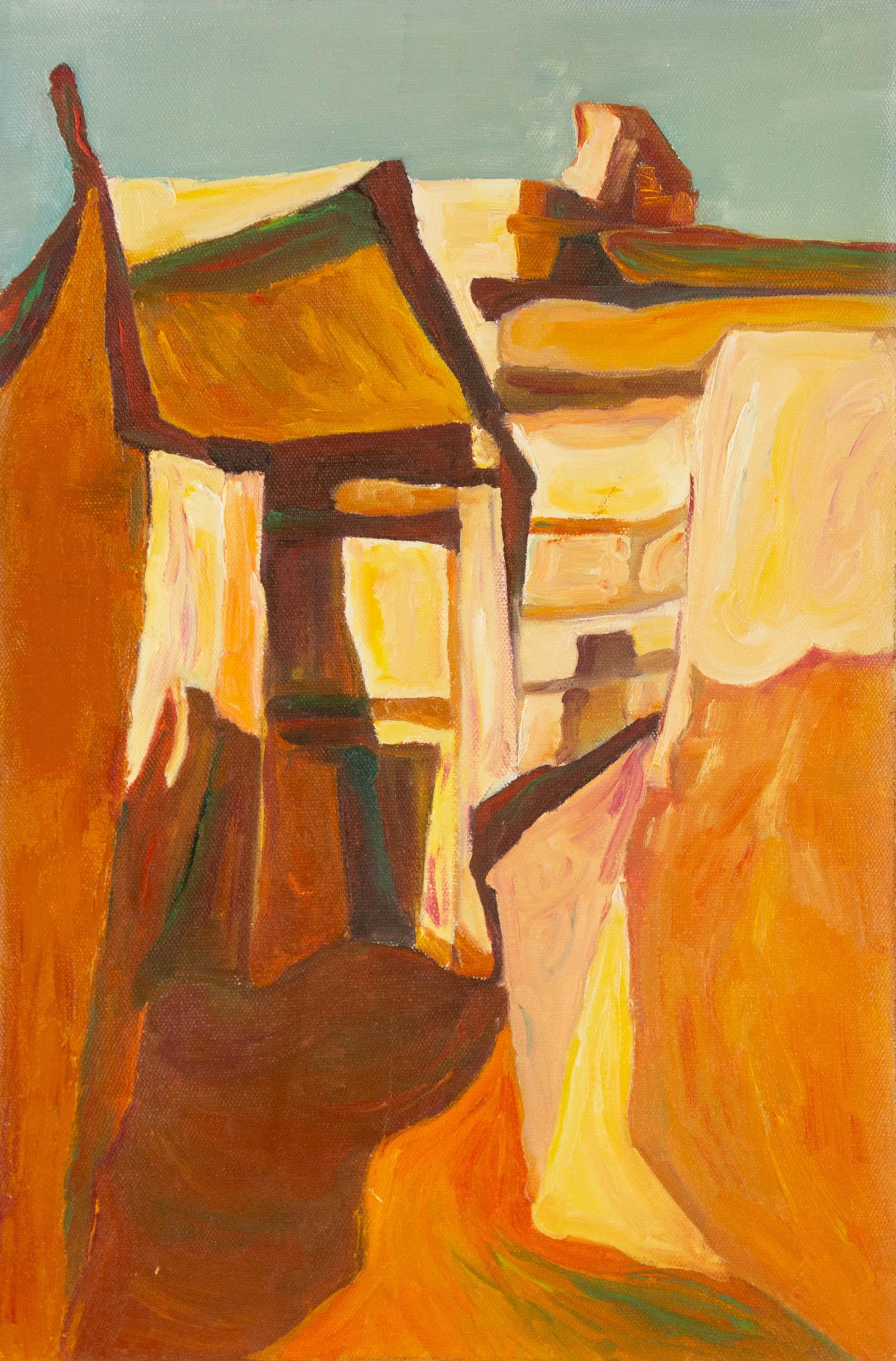 Enxian Pei Landscape Original Oil On Canvas "Noon 3"