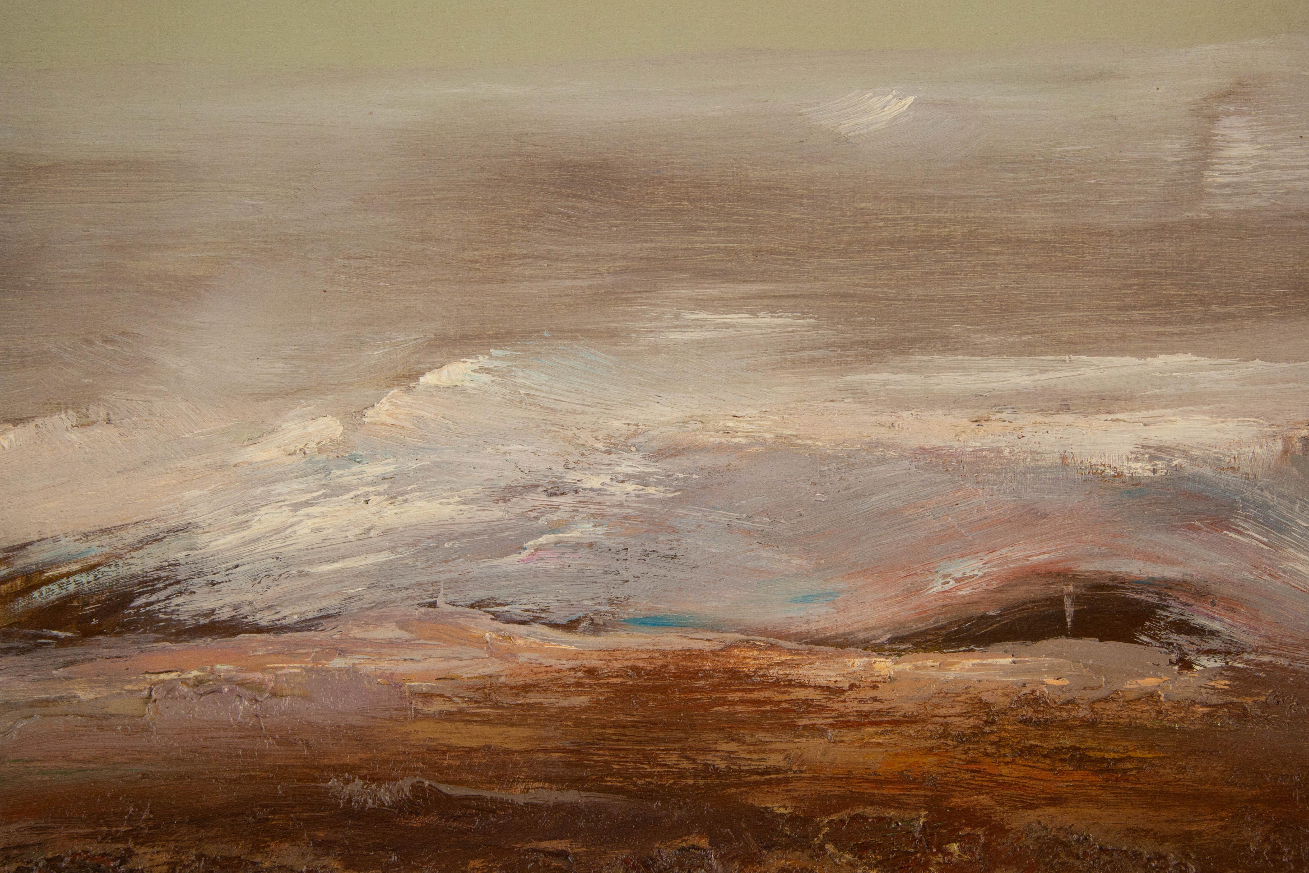Enxian Pei Waterscape Original Oil On Canvas 