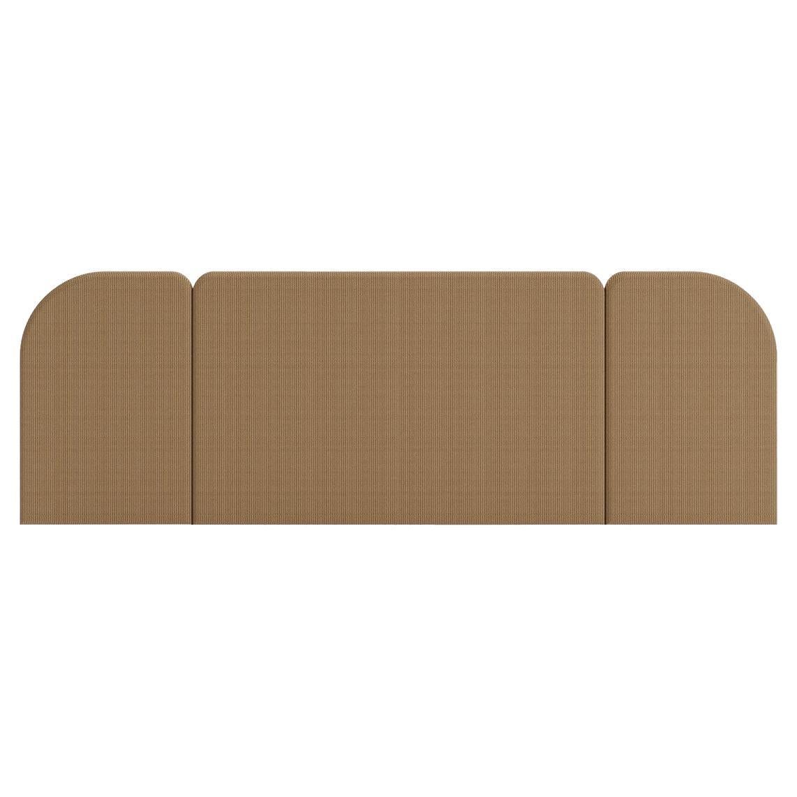  ENYO Headboard in Cappuccino Velvet, 3 Modules For Sale