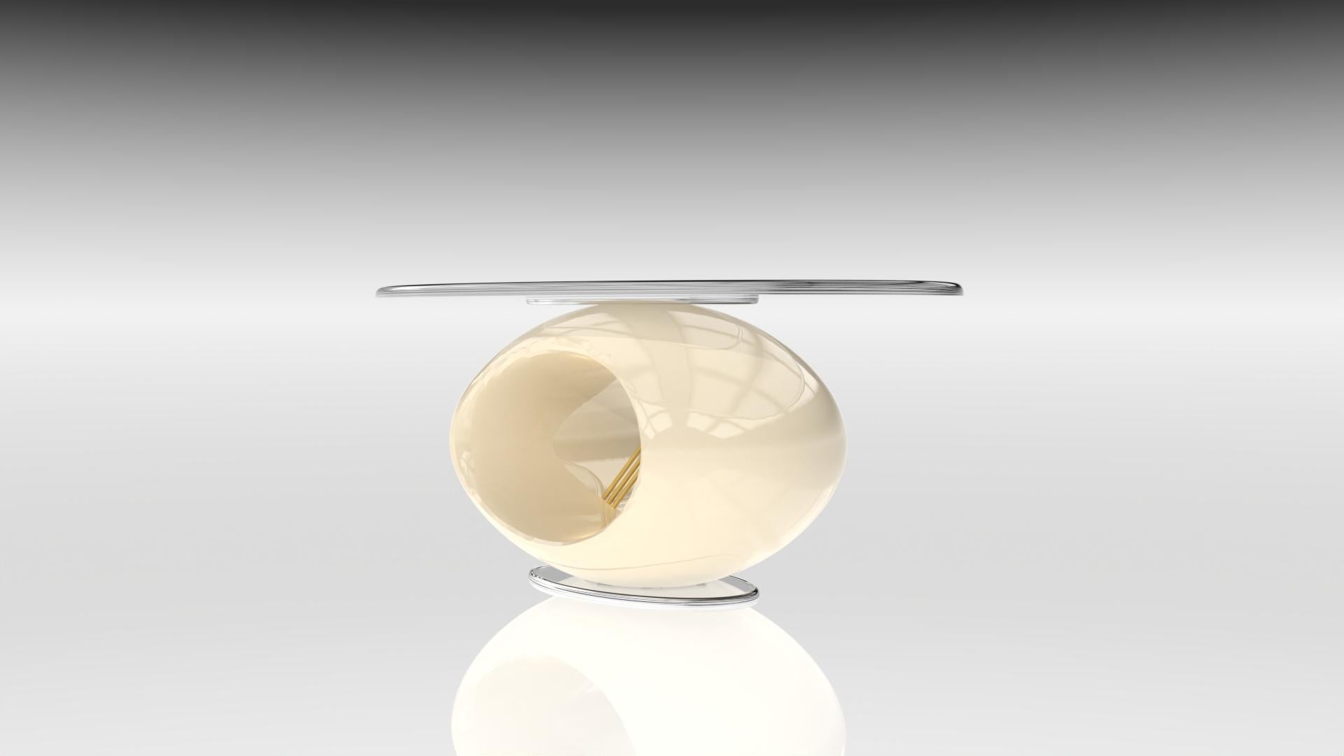 Placcato oro Enza Porcelaine White (senza top) in vendita