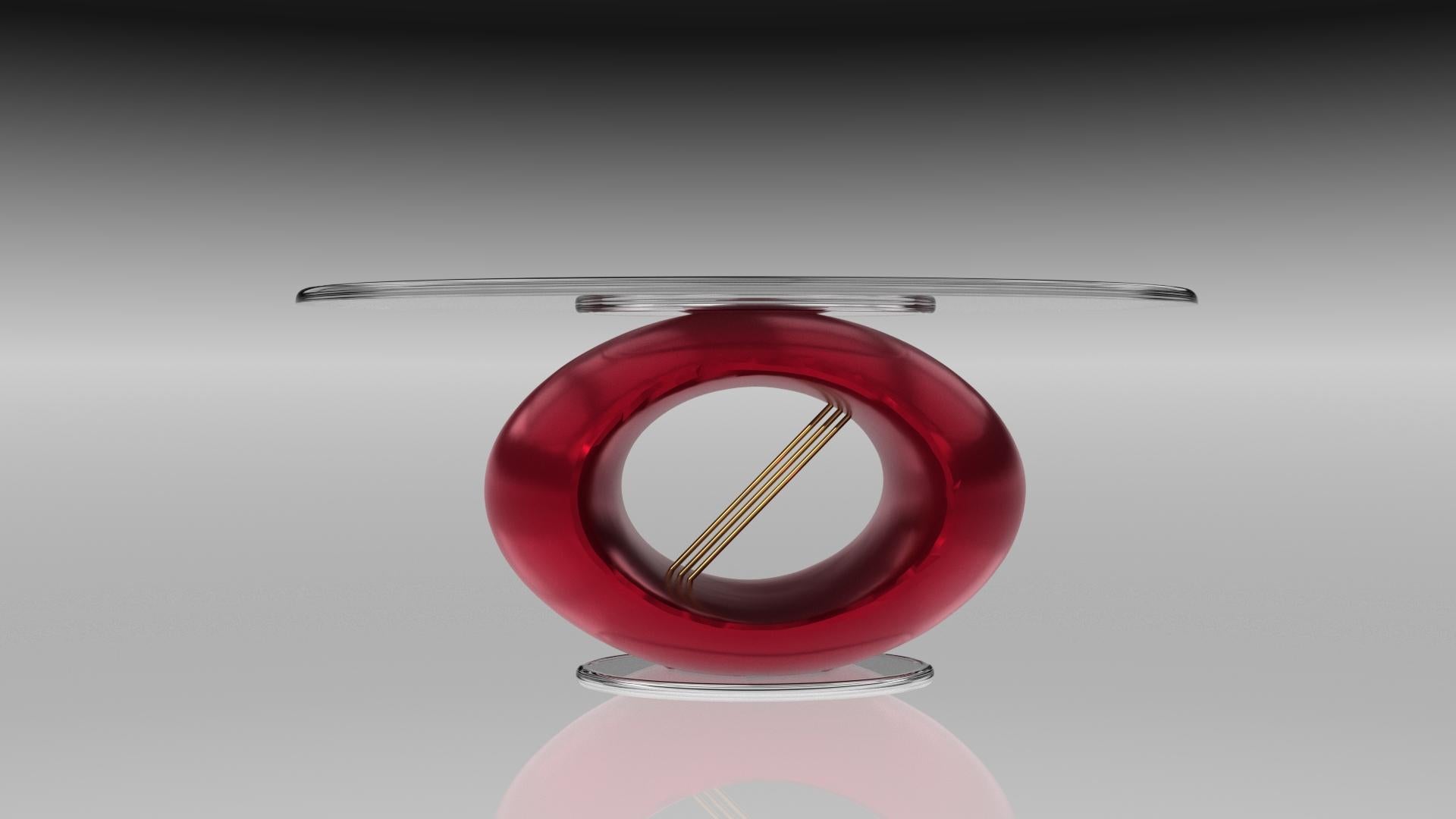 Hand-Crafted Enza Umbrian red (w/o top) For Sale