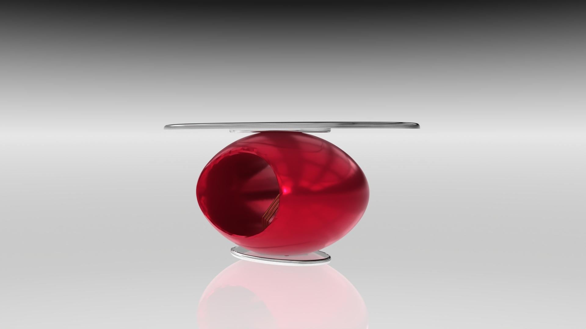 Gold Plate Enza Umbrian red (w/o top) For Sale