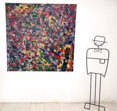 „Affiorano immagini“ von Enzio Wenk, 2019 – Acryl auf Leinwand, Neoexpressionismus