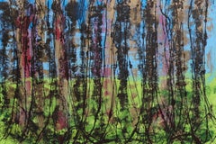 "Bosco" by Enzio Wenk, 2017 - Diptych, Acrylic on Canvas, Neo-Expressionism