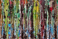 "Bosco verticale" by Enzio Wenk, 2017 - Diptych, Mixed Media, Neo-Expressionism