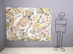"Canto pomeridiano" di Enzio Wenk, 2019 - Acrilico su tela, neo-espressionismo