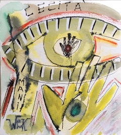 "Cecità" by Enzio Wenk, 2020-2022 - Watercolor on Paper, Abstract 