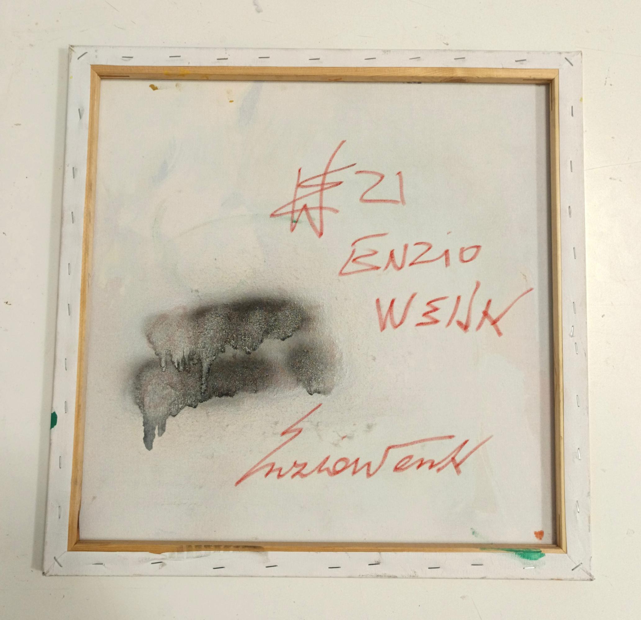 „Composizione“ von Enzio Wenk, 2021-Acryl auf Leinwand, Abstrakt, Neoexpressionismus im Angebot 4