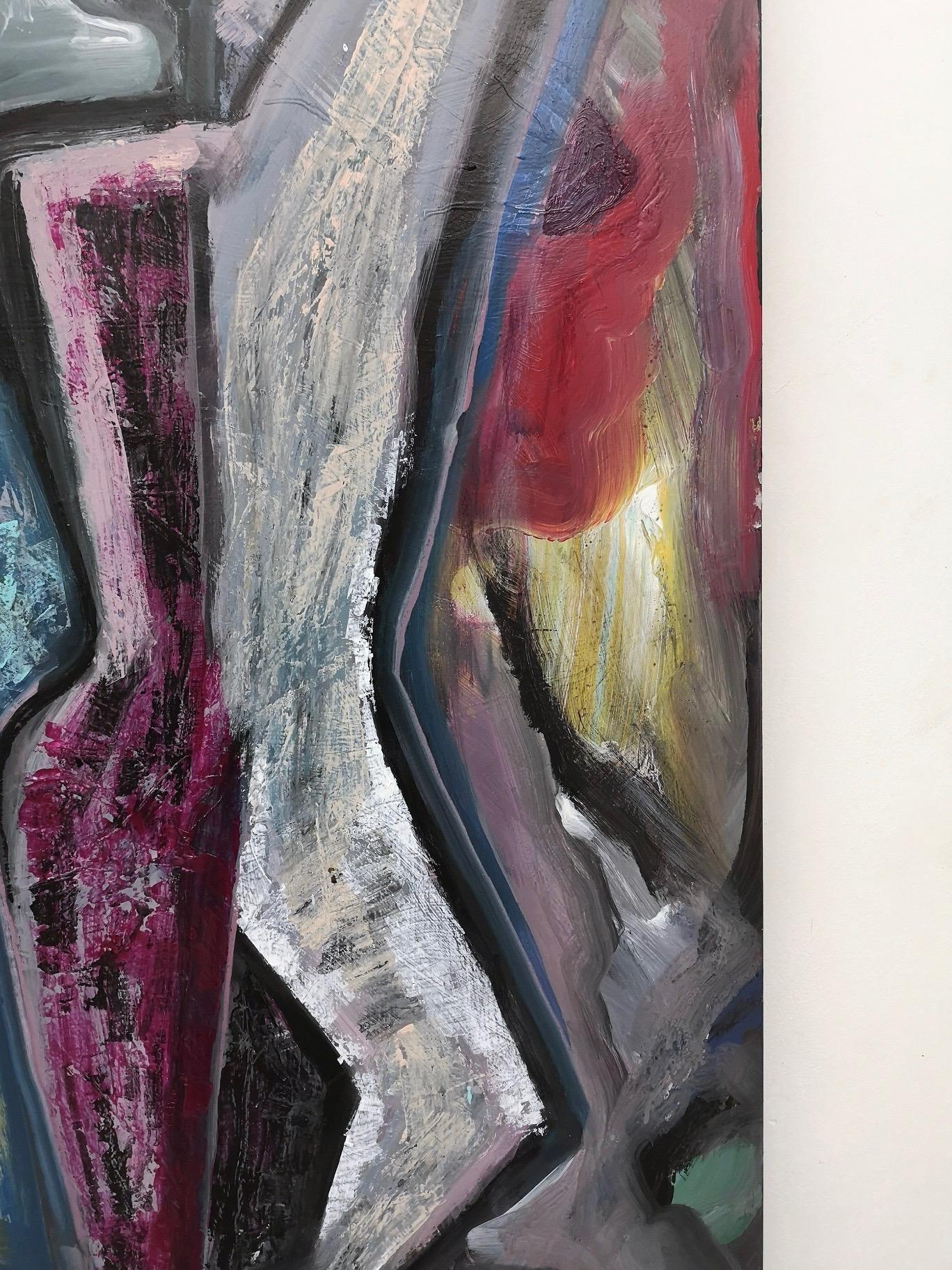 „Figura“ von Enzio Wenk, 2019 – Acryl auf Holzplatte, Neoexpressionismus im Angebot 9