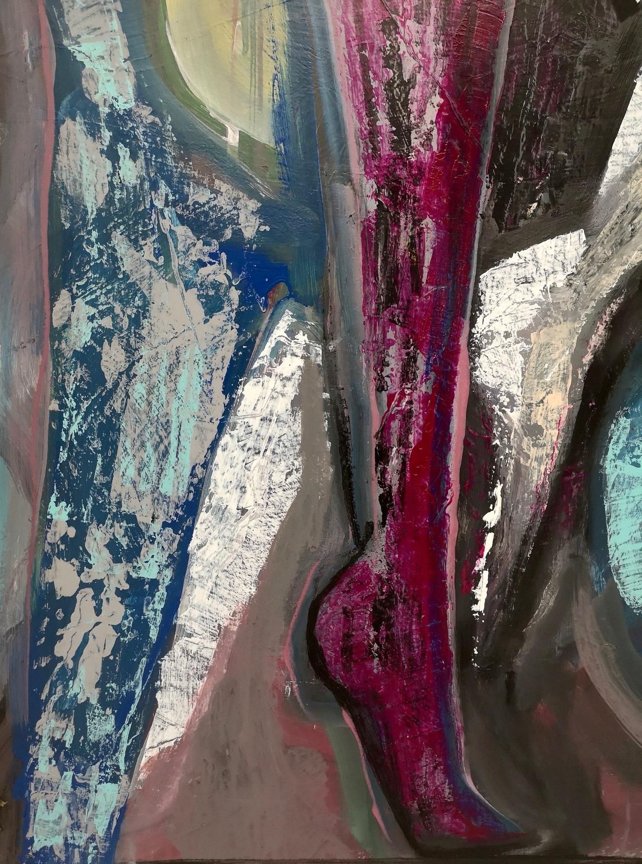 „Figura“ von Enzio Wenk, 2019 – Acryl auf Holzplatte, Neoexpressionismus im Angebot 10