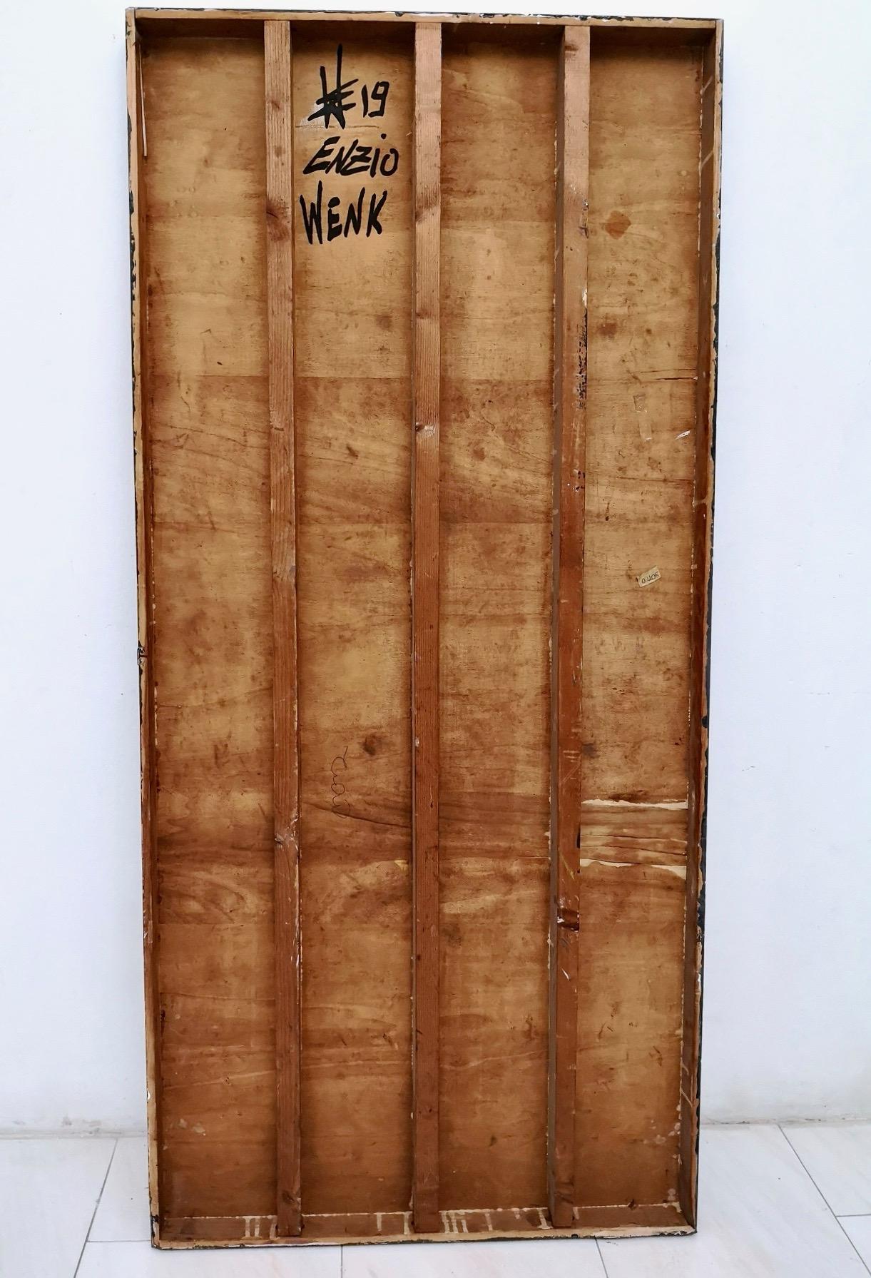 „Figura“ von Enzio Wenk, 2019 – Acryl auf Holzplatte, Neoexpressionismus im Angebot 4