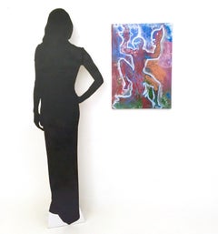 "Figura Danzante" di Enzio Wenk, 2018 -Acrilico, smalto, espressionismo figurativo