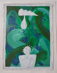 "La parabola dell'acqua" de Enzio Wenk, 2010- Acrílico sobre tabla, Neoexpresionismo