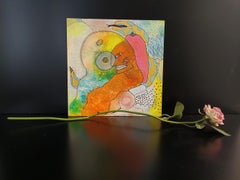 "L'energia trasforma le cose" by Enzio Wenk, 2024 - Acrylic Paint on Masonite