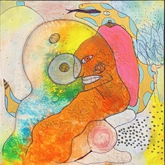« L'energia trasforma le cose » d'Enzio Wenk, 2024 - Peinture acrylique sur massonite