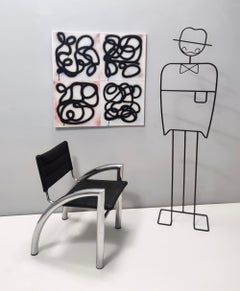 ""Macro micro" von Enzio Wenk, 2022- Polyptychon Acryl auf Leinwand, Neo Expressionismus